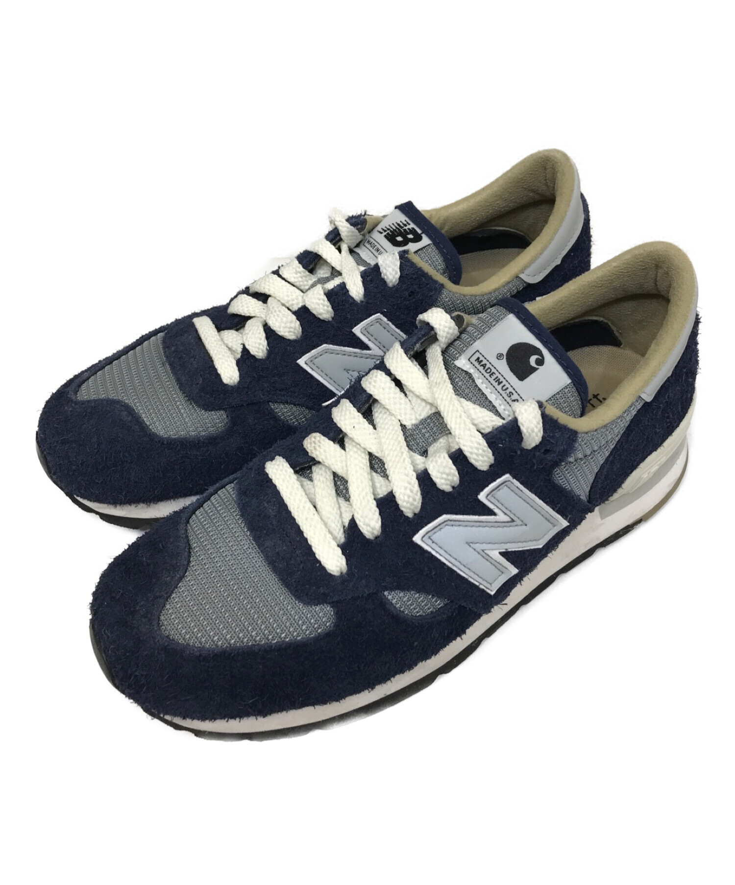 NEW BALANCE (ニューバランス) CarHartt (カーハート) スニーカー ネイビー サイズ:27