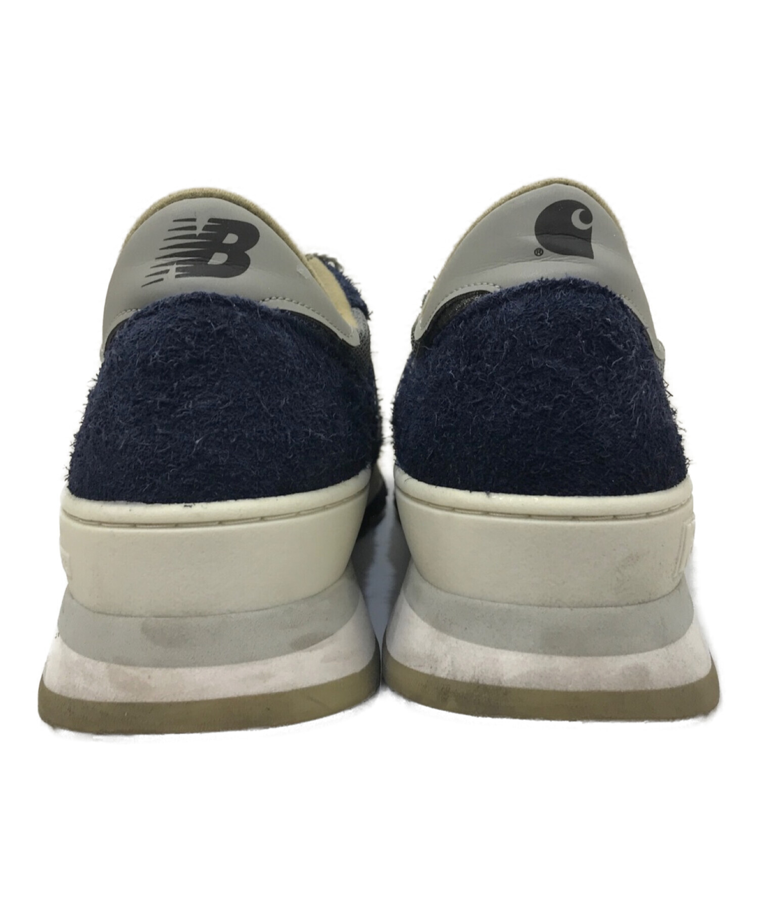 NEW BALANCE (ニューバランス) CarHartt (カーハート) スニーカー ネイビー サイズ:27