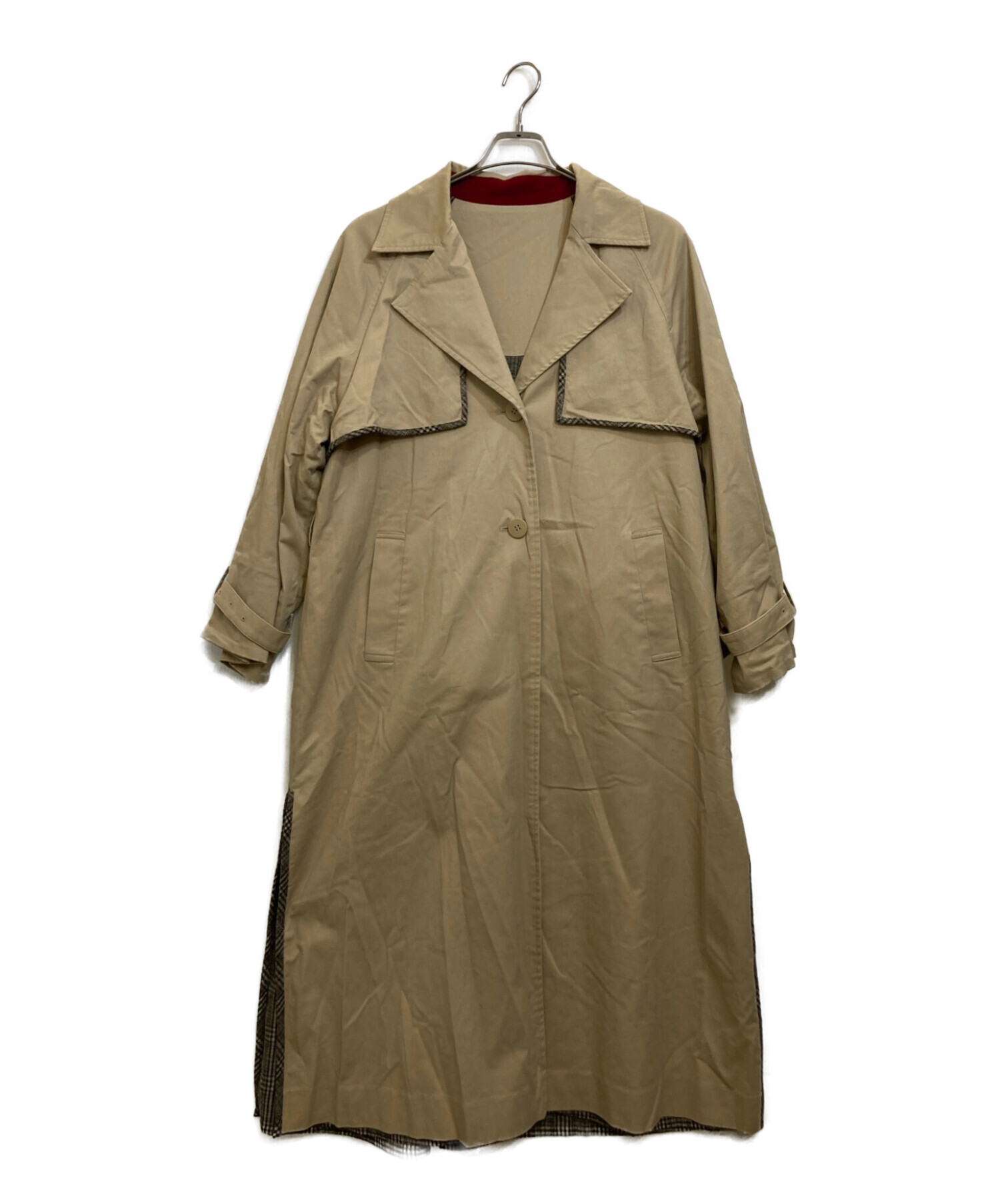 中古・古着通販】Ameri (アメリ) REVERSIBLE TRENCH COAT ベージュ