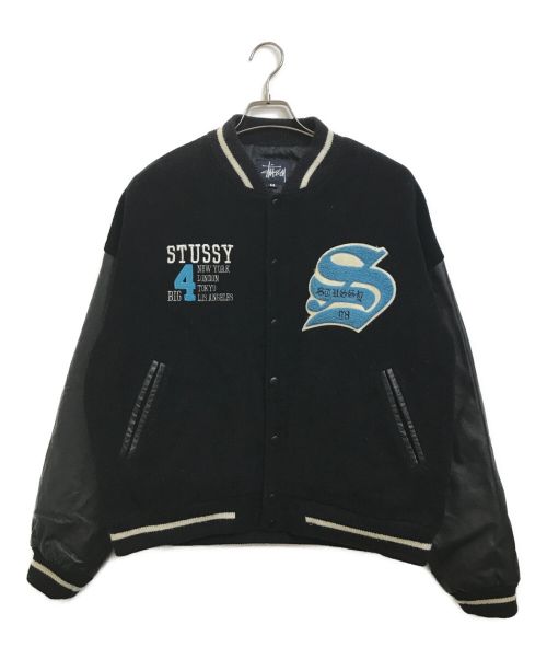 中古・古着通販】stussy (ステューシー) 90'sBIG4袖レザースタジャン