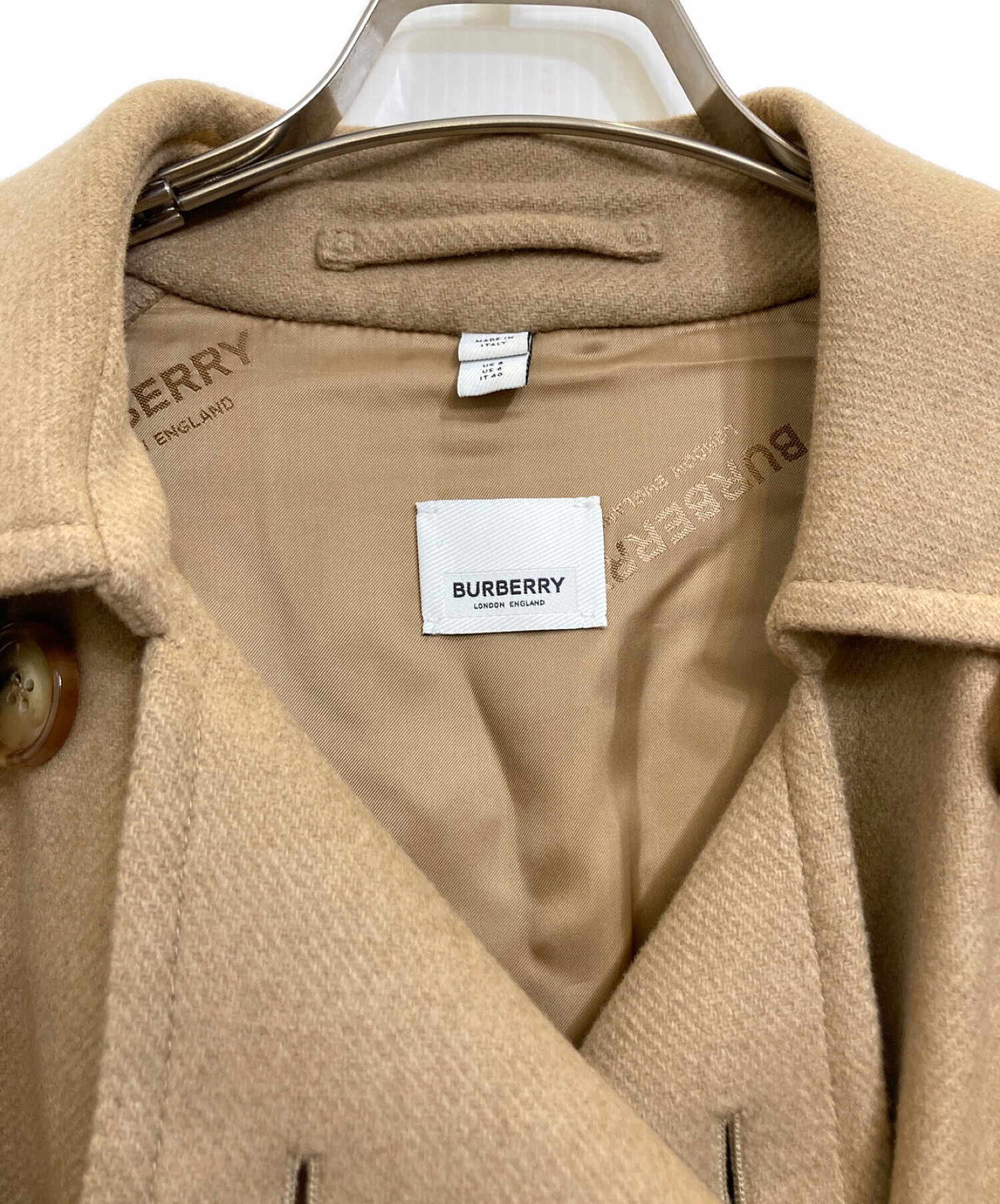 中古・古着通販】BURBERRY (バーバリー) カシミヤトレンチコート