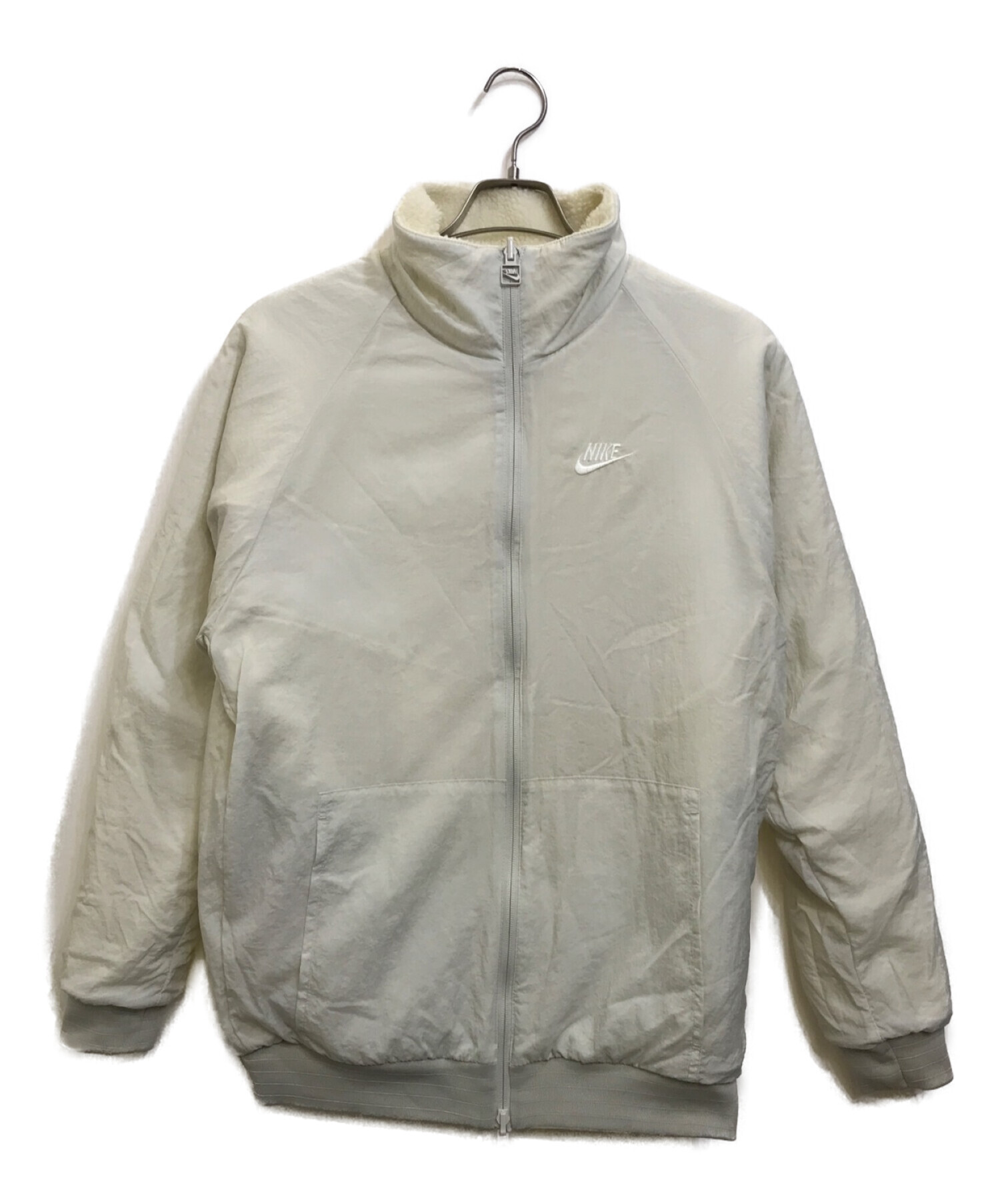 中古・古着通販】NIKE (ナイキ) SWOOSH FULL ZIP JACKET アイボリー