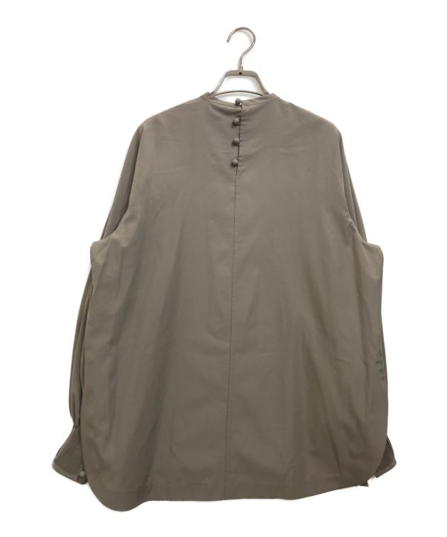 HYKE (ハイク) TAFFETA SHIRRED TOP グレー サイズ:1