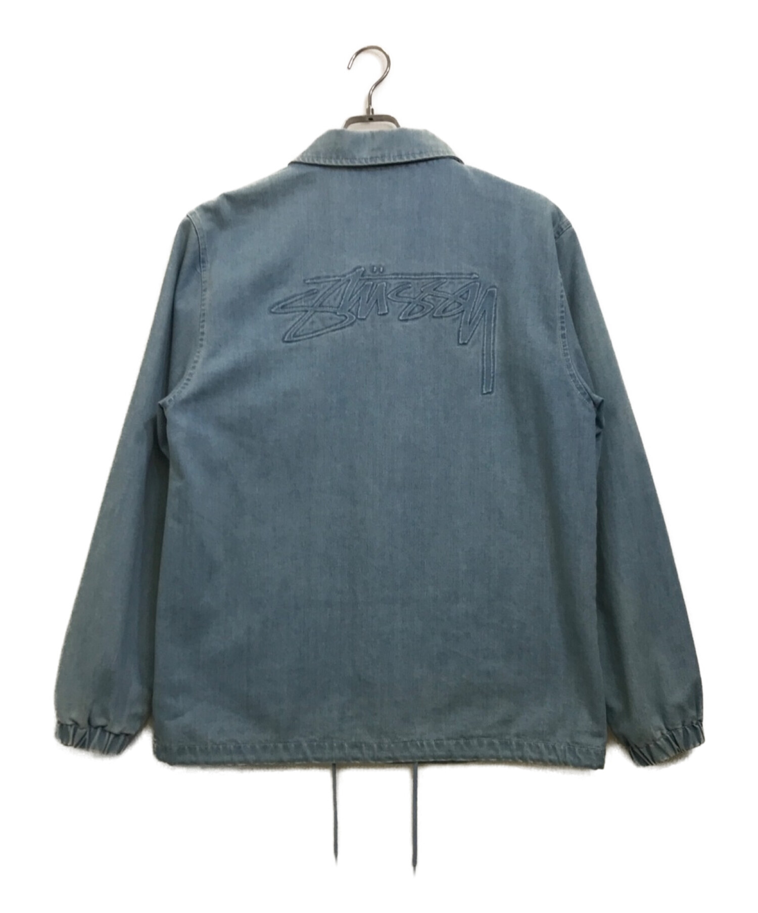 stussy (ステューシー) O'Dyed Bull Denim Coach Jacket　コーチジャケット ブルー サイズ:M