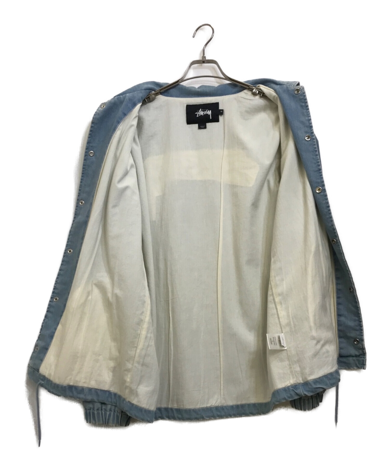 stussy (ステューシー) O'Dyed Bull Denim Coach Jacket　コーチジャケット ブルー サイズ:M