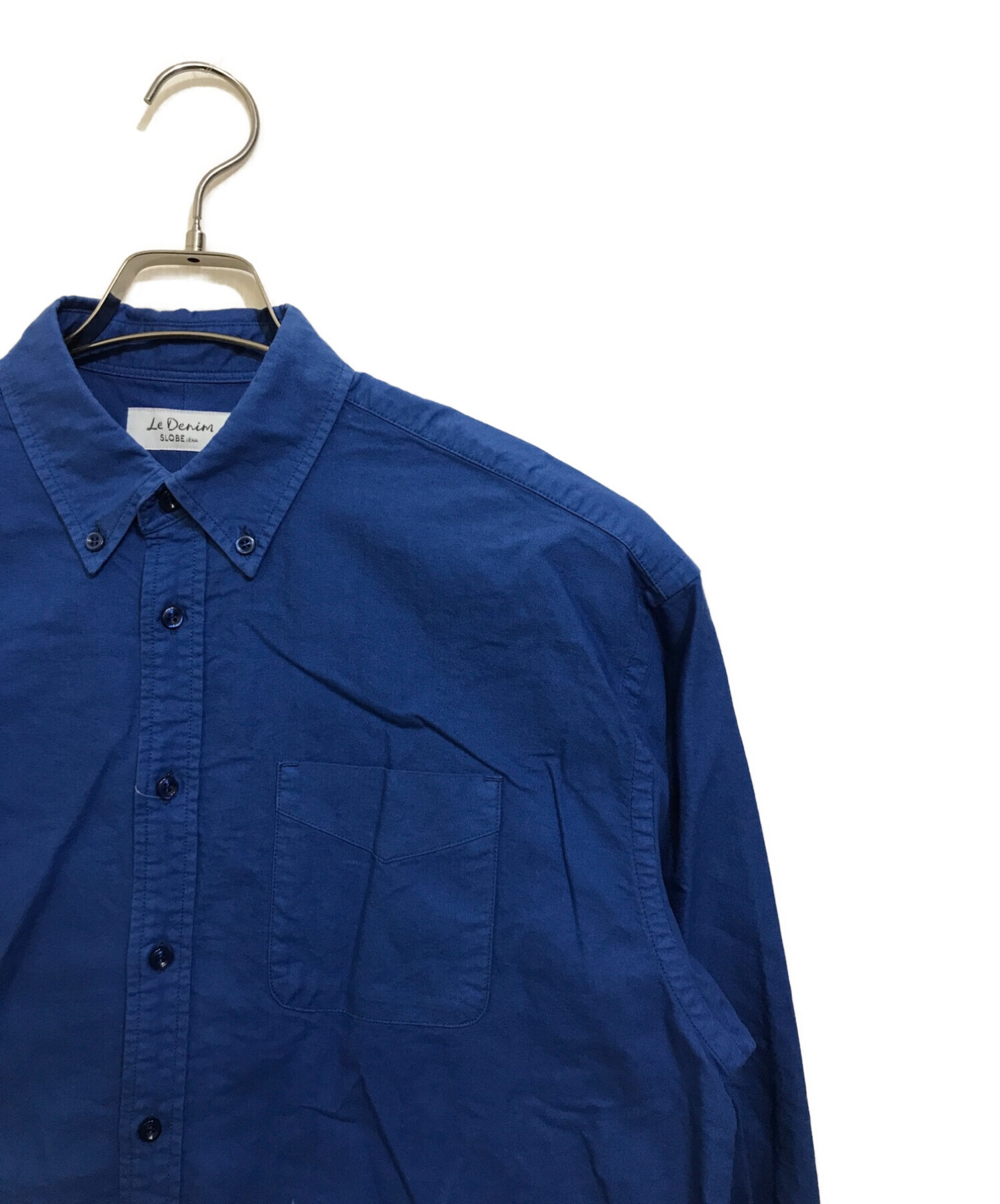 SLOBE IENA (スローブ イエナ) LE DENIM US OX ルーズボタンダウンシャツ ブルー サイズ:FREE 未使用品