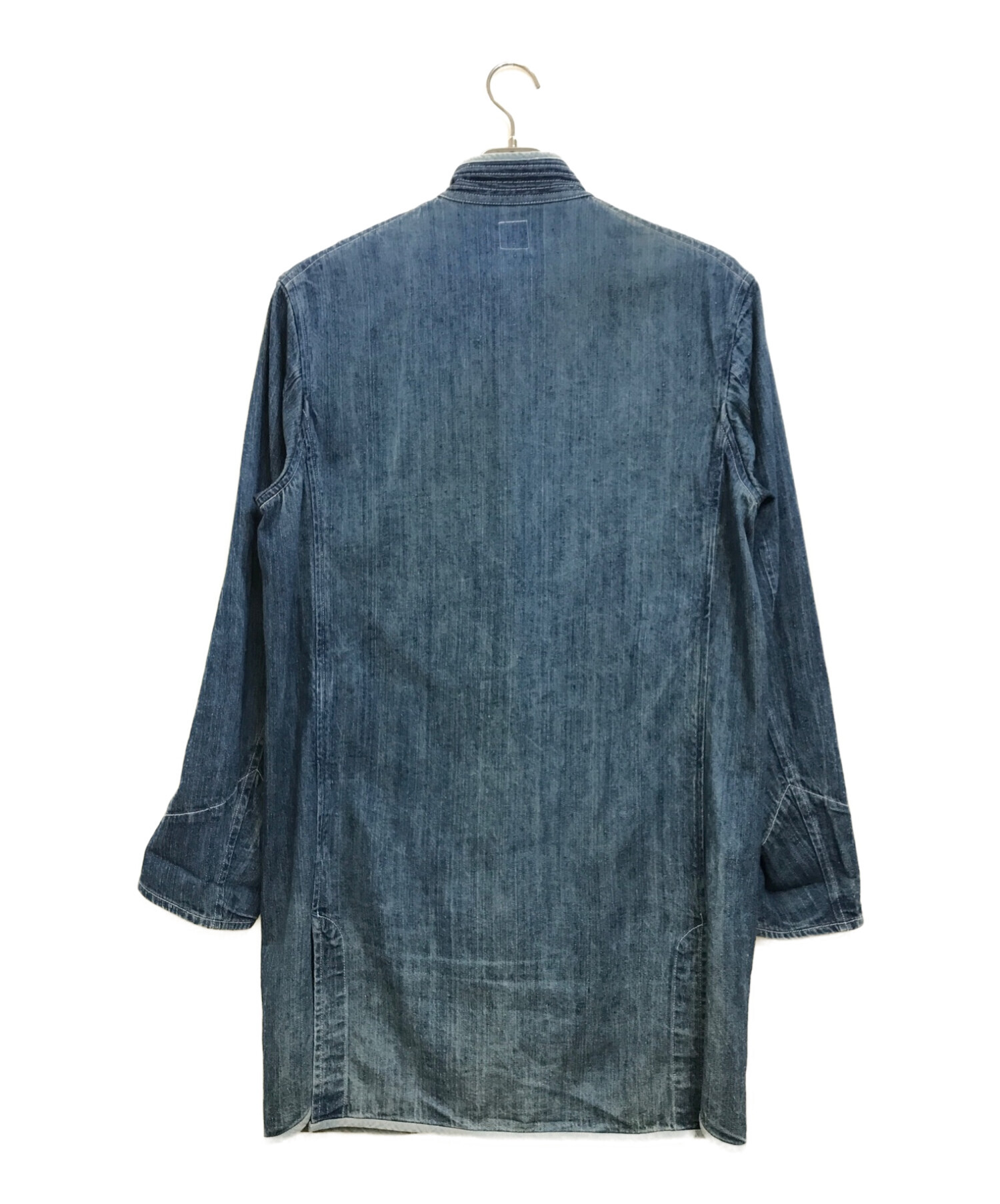 Porter Classic (ポータークラシック) SUMMER DENIM CHINESE COAT インディゴ サイズ:L