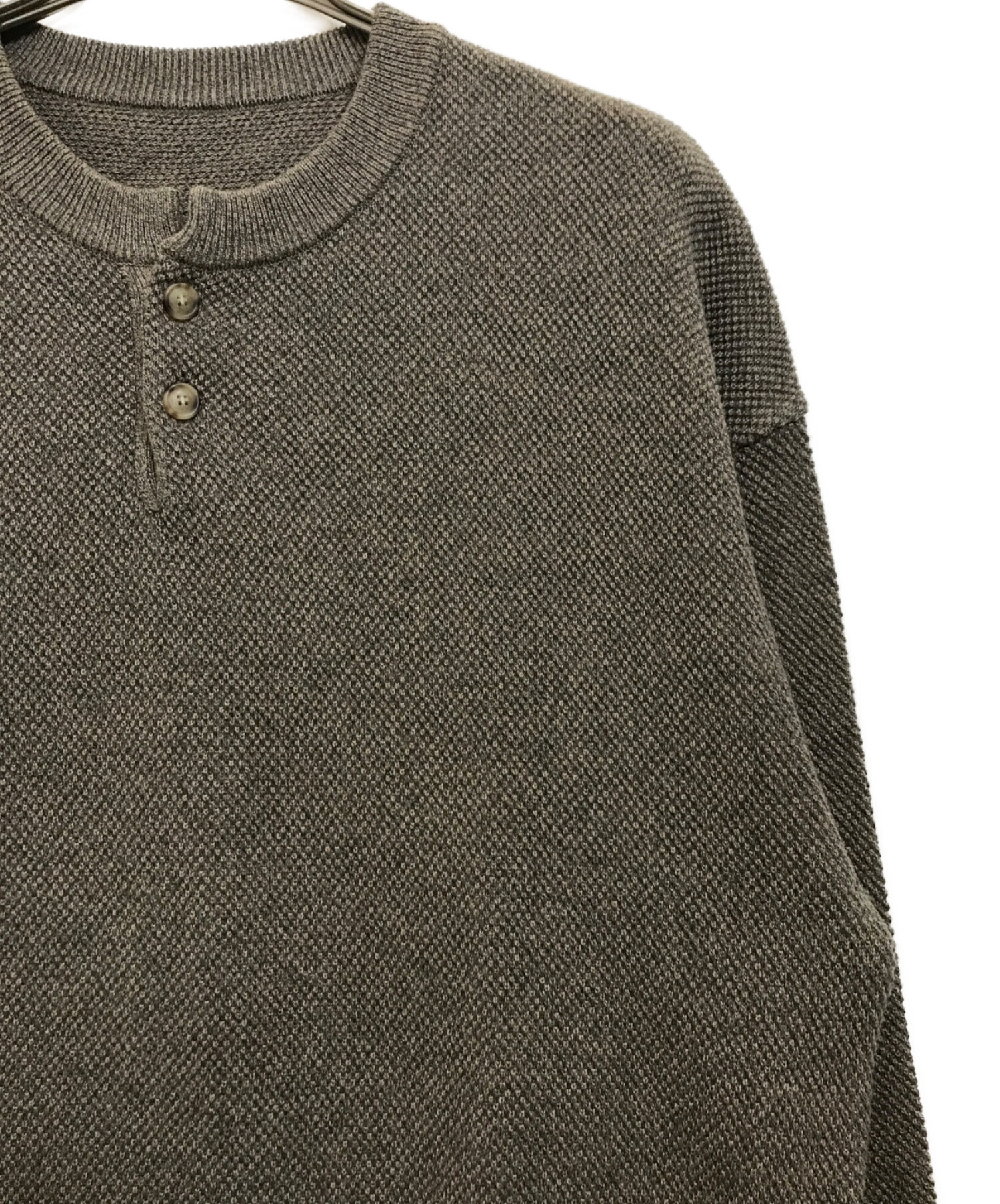 中古・古着通販】crepuscule (クレプスキュール) Moss stitch henley