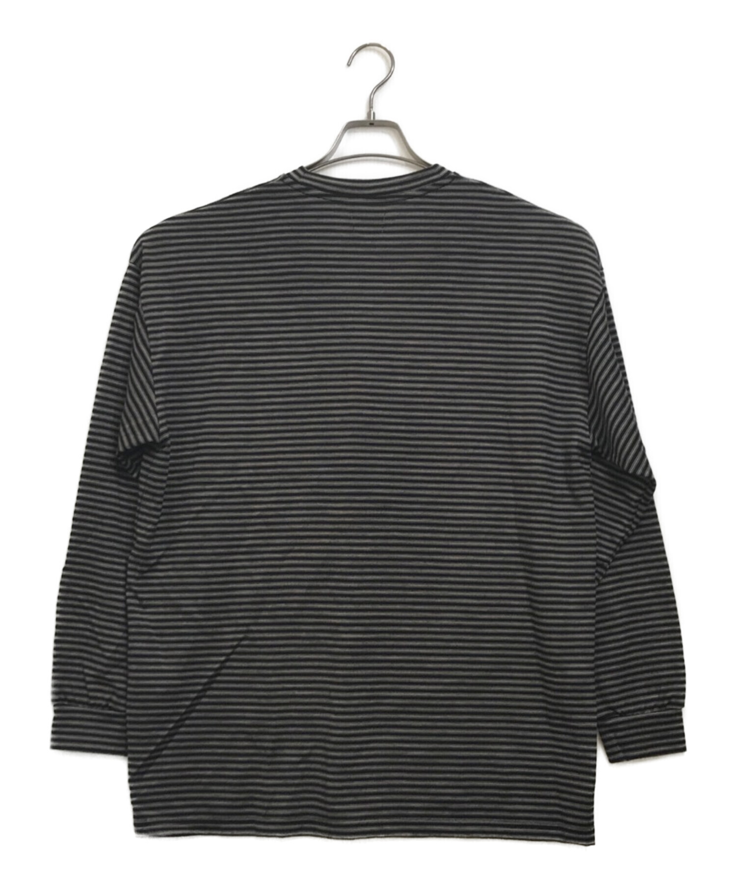 中古・古着通販】STEVEN ALAN (スティーブンアラン) TC MICRO BORDER LONG SLEEVE TEE-BOX ブラック  サイズ:S｜ブランド・古着通販 トレファク公式【TREFAC FASHION】スマホサイト