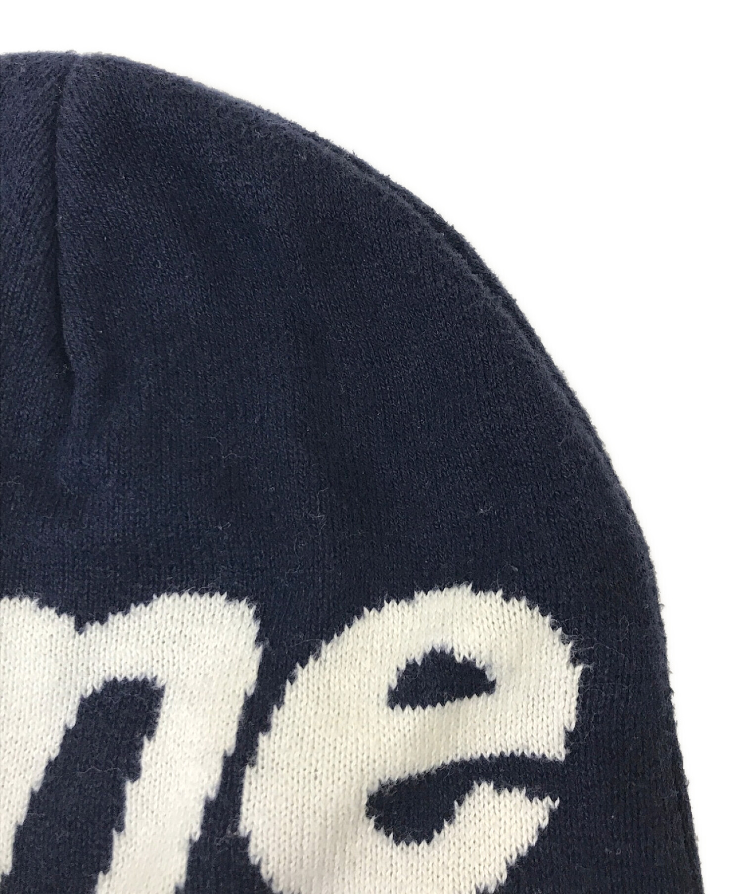 SUPREME (シュプリーム) Big Logo Beanie ネイビー