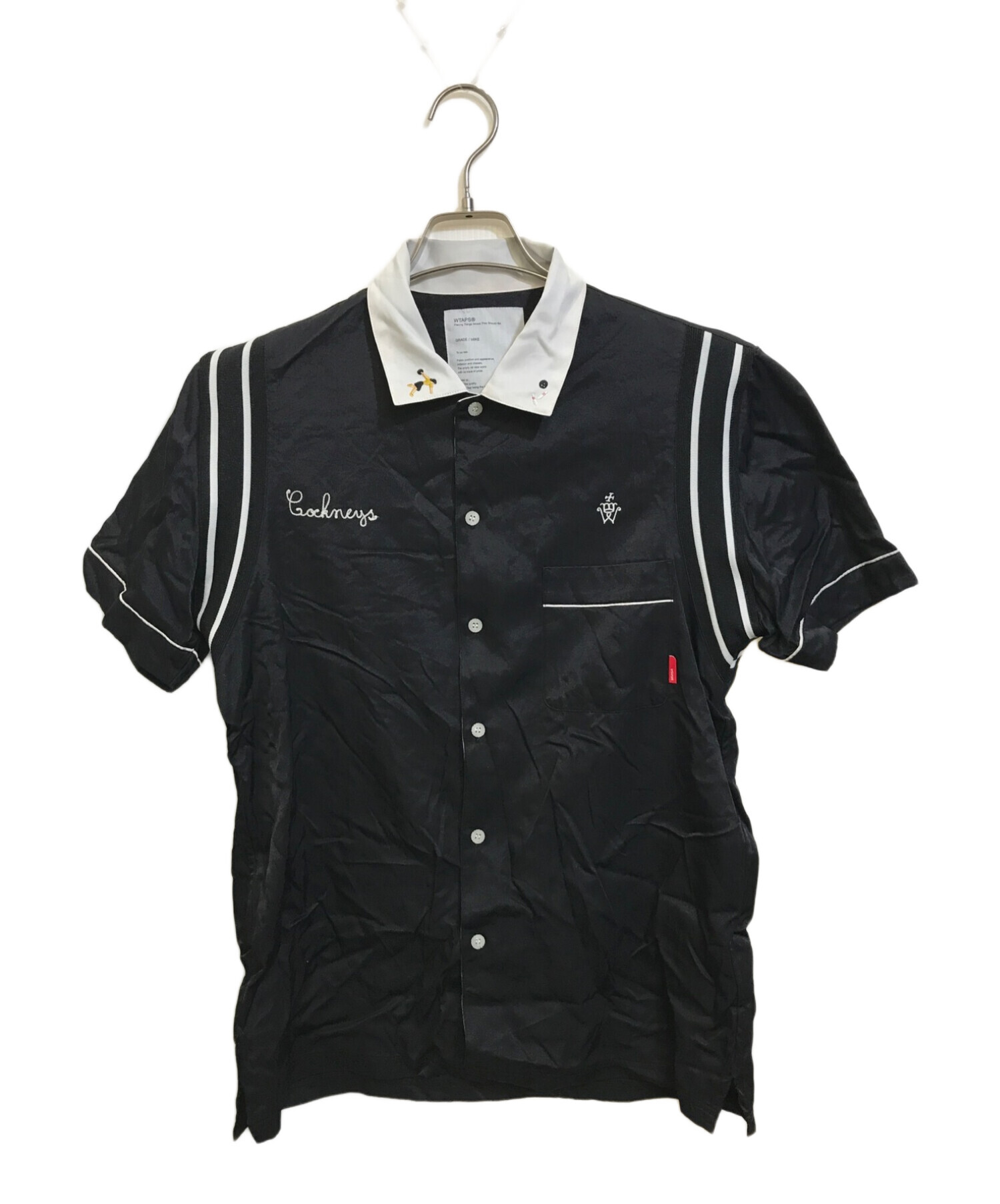 WTAPS (ダブルタップス) 96-69 DUDE ボーリングシャツ ブラック サイズ:-