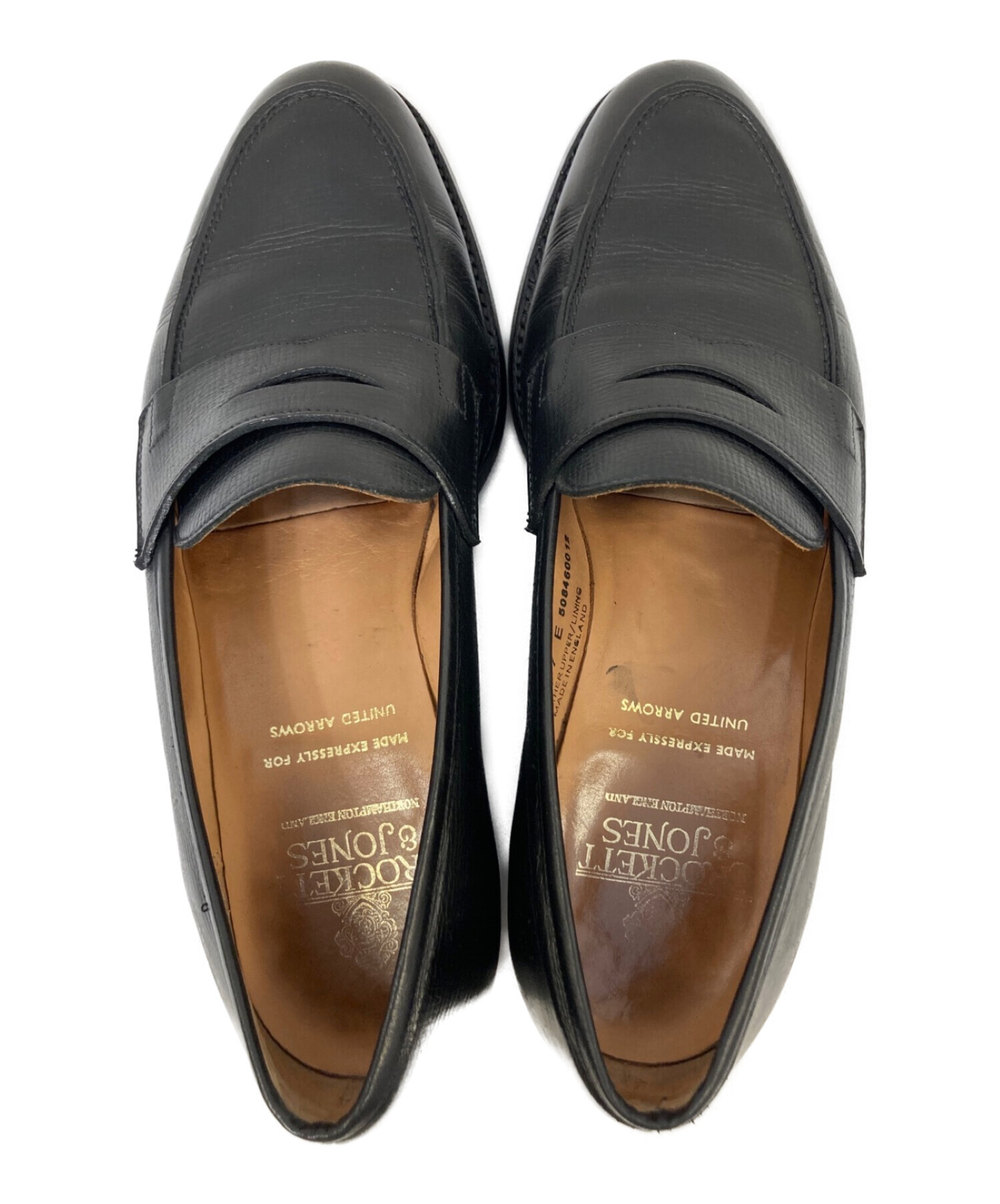 Crockett & Jones (クロケット＆ジョーンズ) Rosemount コインローファー ブラック サイズ:7E