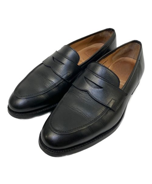 【中古・古着通販】Crockett & Jones (クロケット＆ジョーンズ) Rosemount コインローファー ブラック  サイズ:7E｜ブランド・古着通販 トレファク公式【TREFAC FASHION】スマホサイト