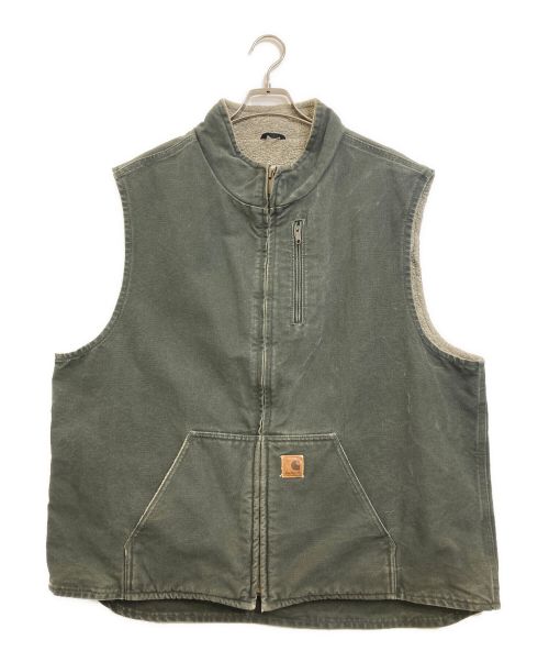 【中古・古着通販】CarHartt (カーハート) ダックベスト オリーブ