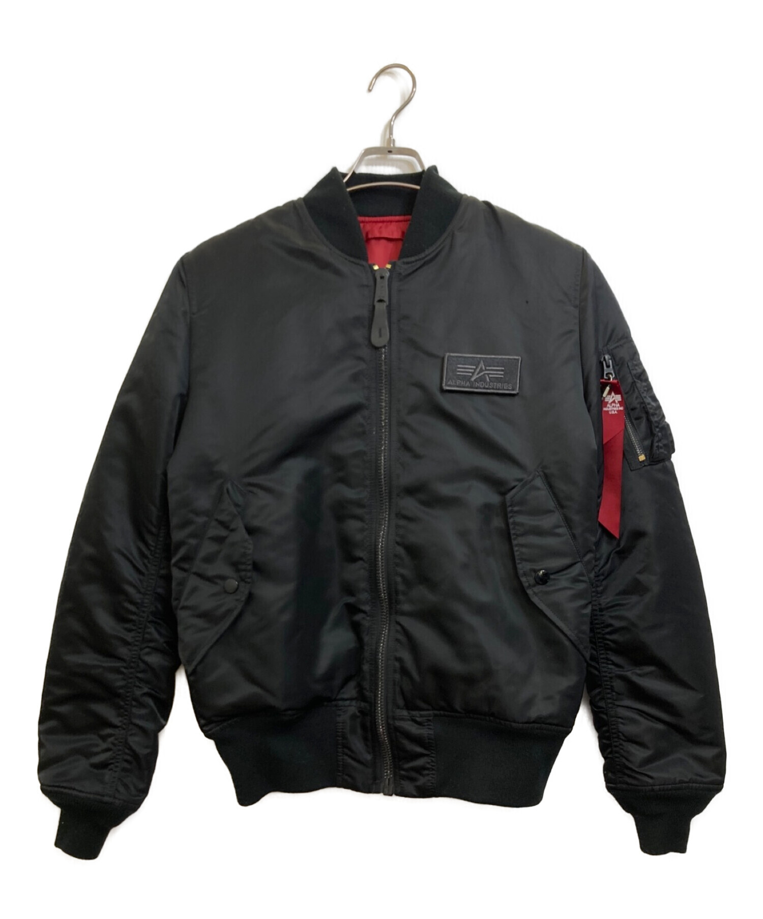ALPHA (アルファ) MA-1ジャケット ブラック サイズ:M