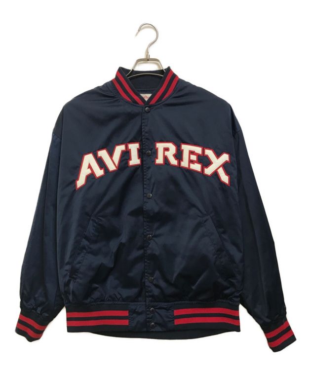 中古・古着通販】AVIREX (アヴィレックス) ロゴワッペンスタジャン ネイビー サイズ:M｜ブランド・古着通販 トレファク公式【TREFAC  FASHION】スマホサイト