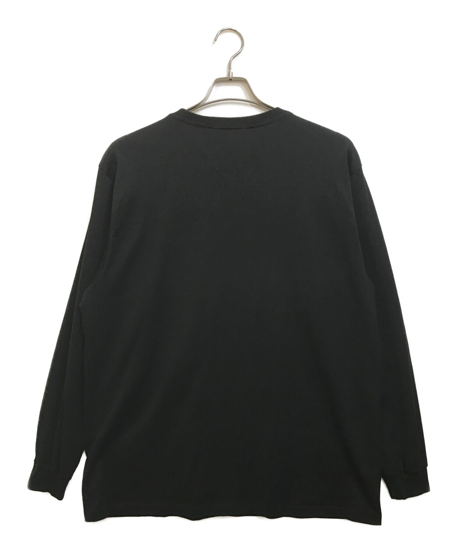 AURALEE (オーラリー) LUSTER PLAITING L/S TEE ロングスリーブTシャツ ブラック サイズ:4