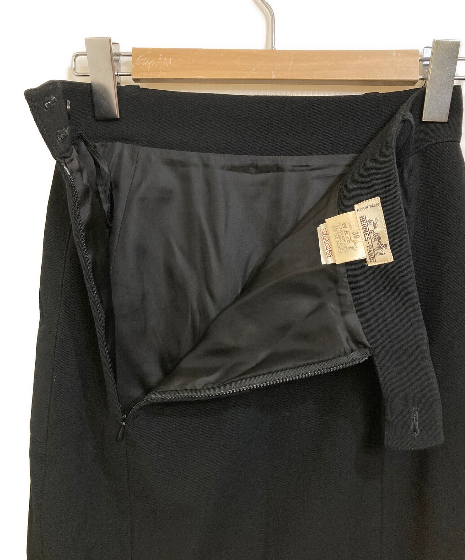 エルメス ロングスカート サイズ36 S - 黒スカート