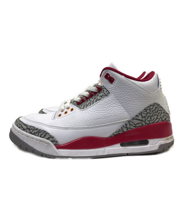 中古・古着通販】NIKE (ナイキ) AIR JORDAN 3 RETRO カーディナルレッド サイズ:27cm｜ブランド・古着通販  トレファク公式【TREFAC FASHION】スマホサイト