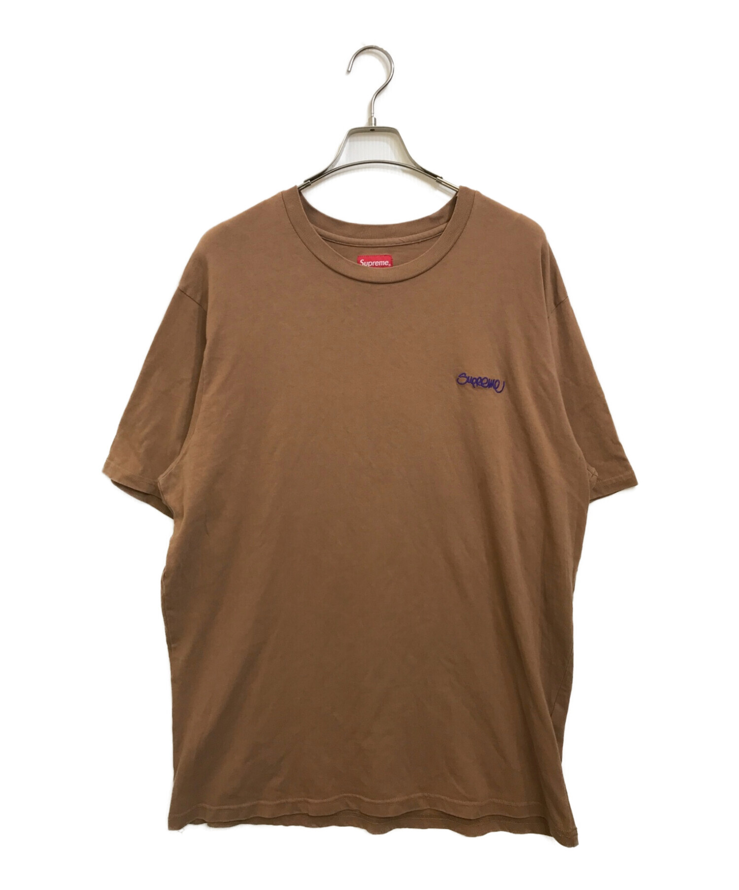 Supreme (シュプリーム) Washed Handstyle S/S Top ブラウン サイズ:XL