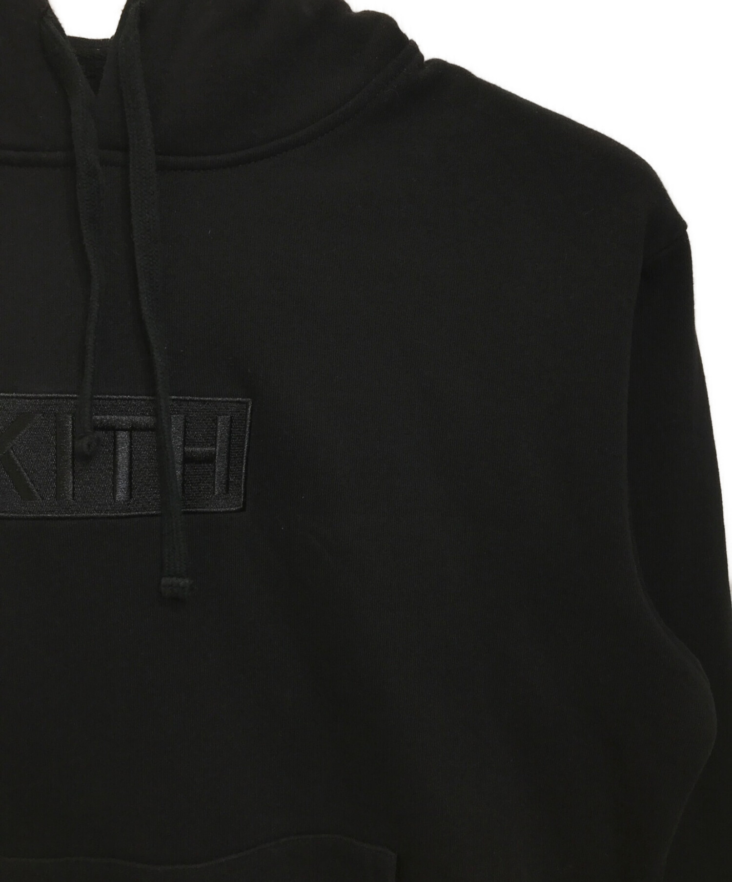 KITH (キス) ボックスロゴパーカー ブラック サイズ:XL