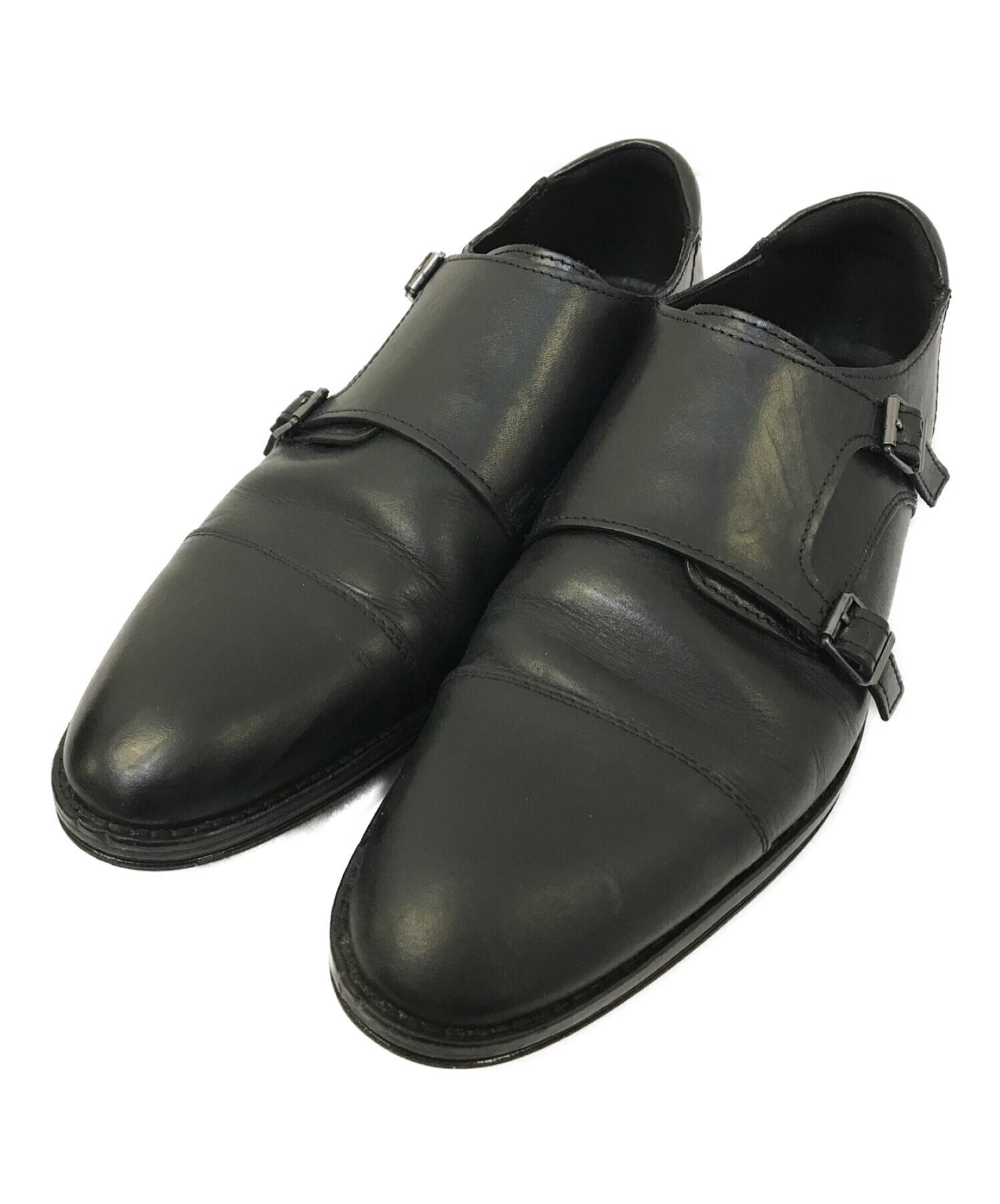 【イングランド製】クラークス/CLARKS 革靴　モンクストラップシューズ　黒色FJRCMRF1727