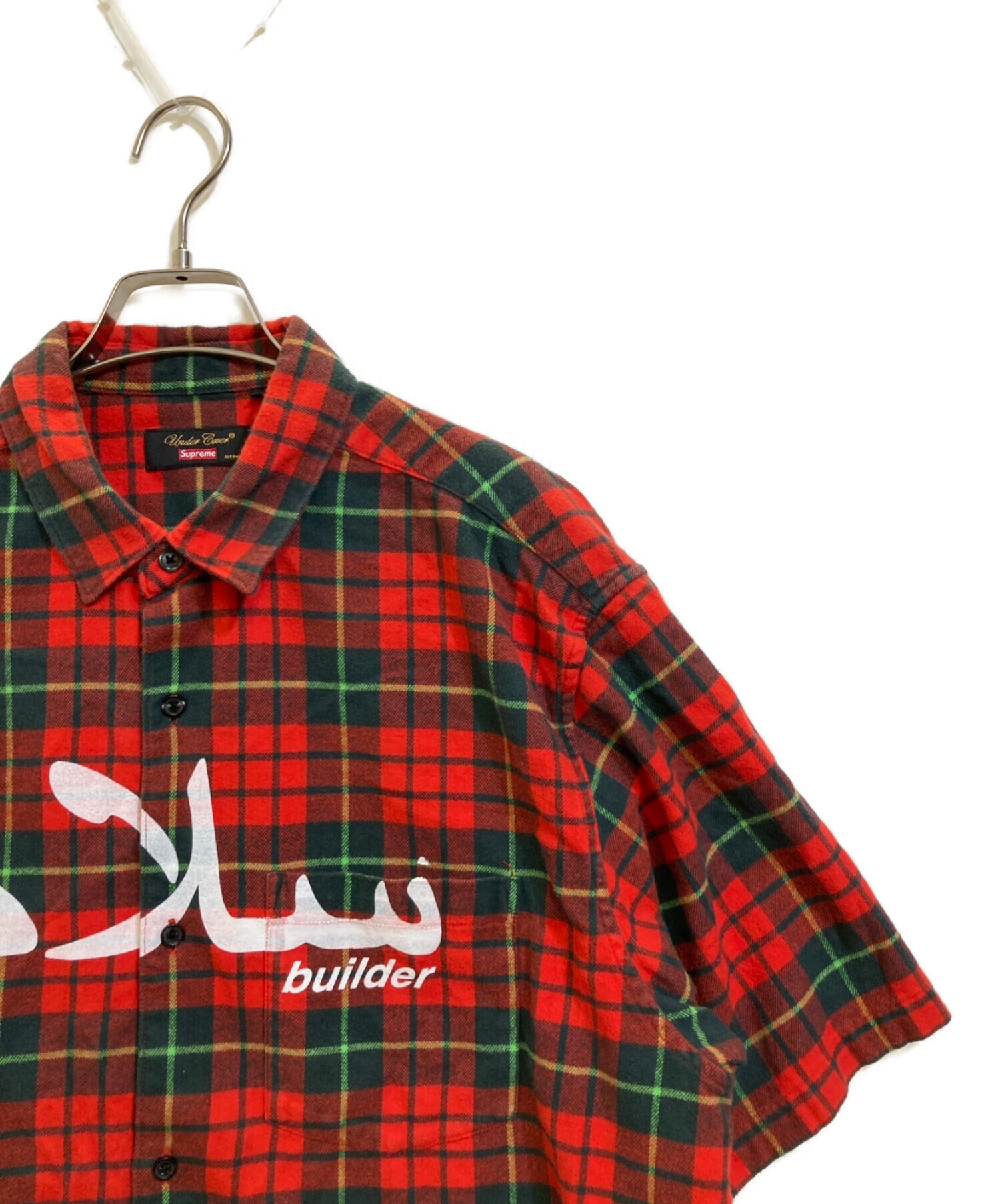 UNDERCOVER (アンダーカバー) Supreme (シュプリーム) 23SS Flannel Shirt Arabic Logo レッド  サイズ:M
