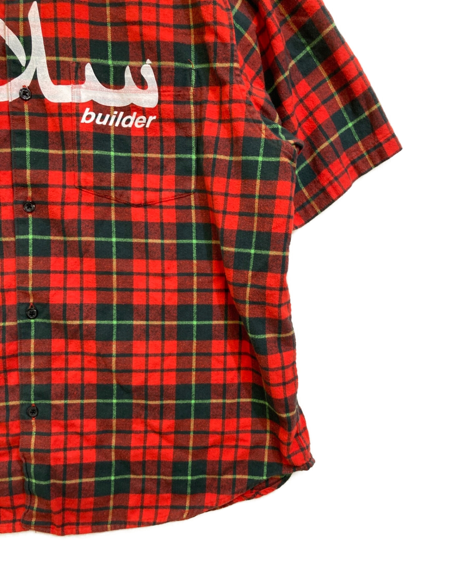 UNDERCOVER (アンダーカバー) Supreme (シュプリーム) 23SS Flannel Shirt Arabic Logo レッド  サイズ:M