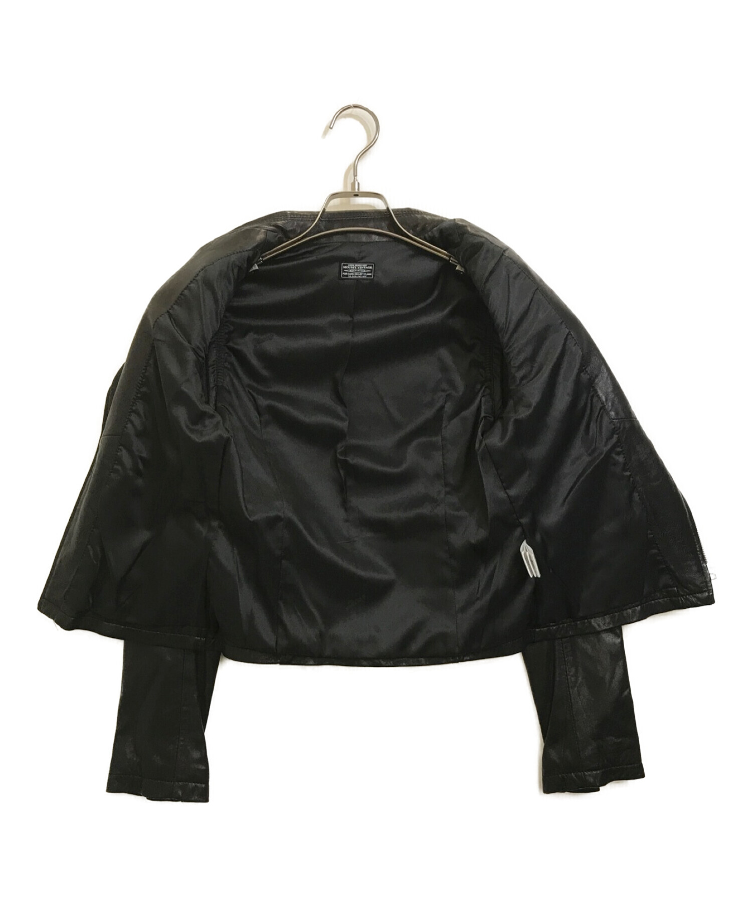 moussy (マウジー) ラムレザーライダースジャケット ブラック サイズ:S