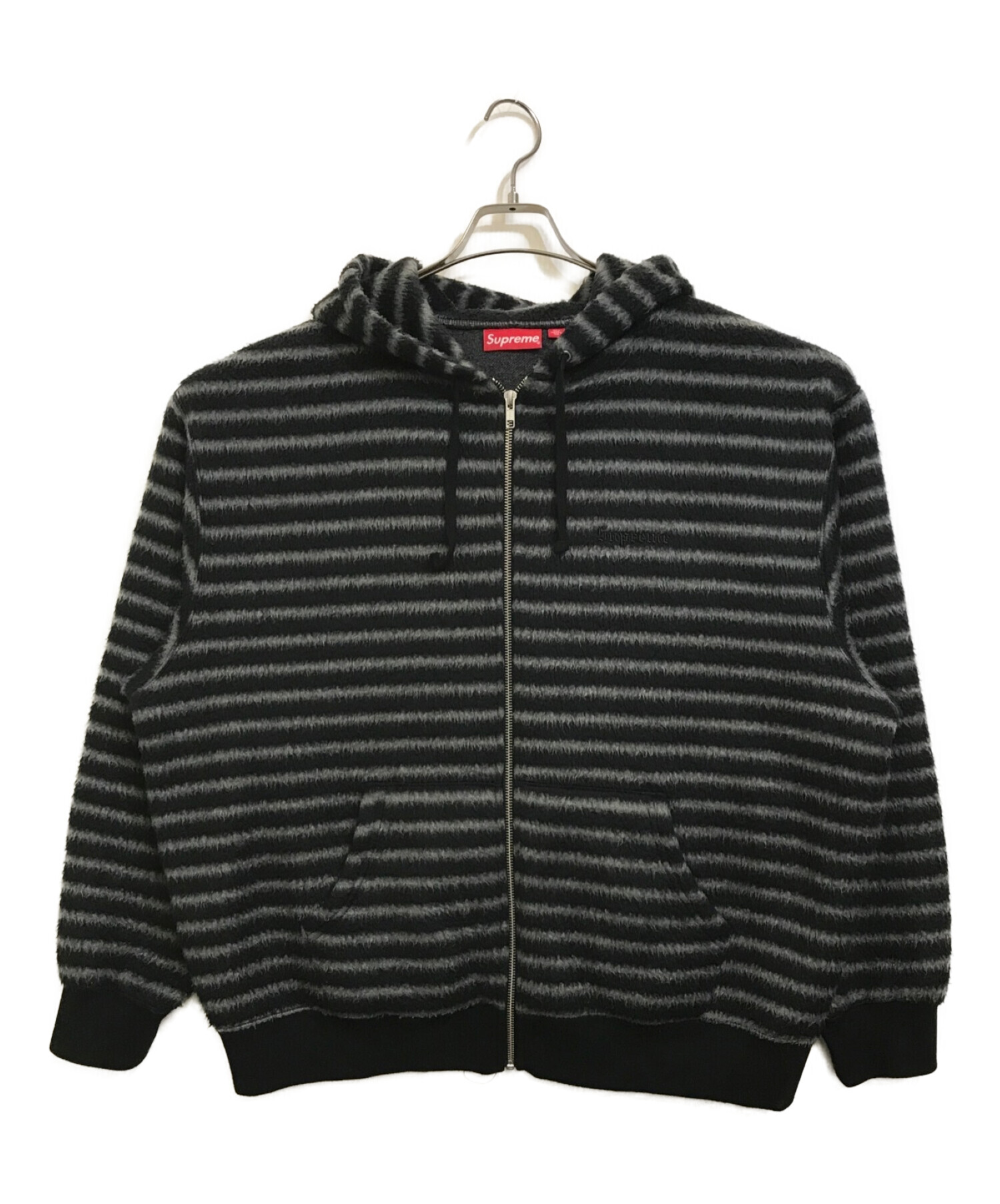 Supreme (シュプリーム) Brushed Zip Up Hooded Sweatshirt グレー サイズ:L