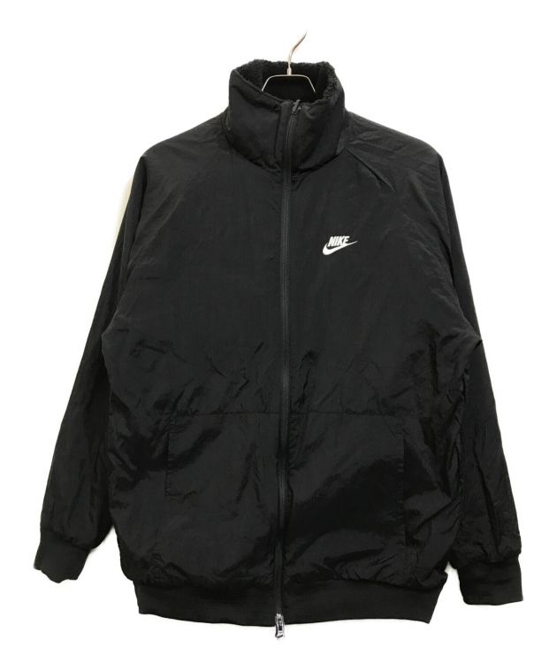 NIKE (ナイキ) AS M NSW VW SWSH FULL ZIP JKT ブラック×ホワイト サイズ:L