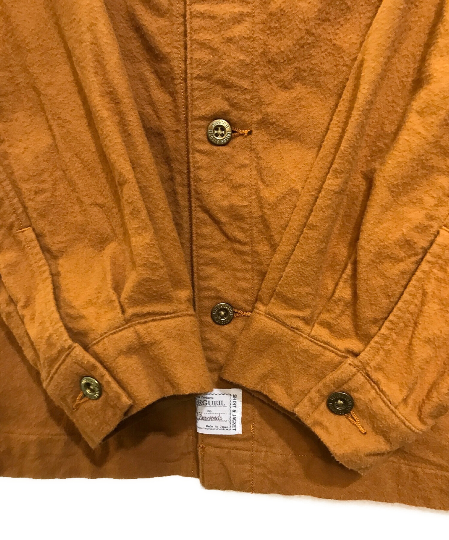 中古・古着通販】ORGUEIL (オルゲイユ) CPO Jacket ブラウン サイズ:42