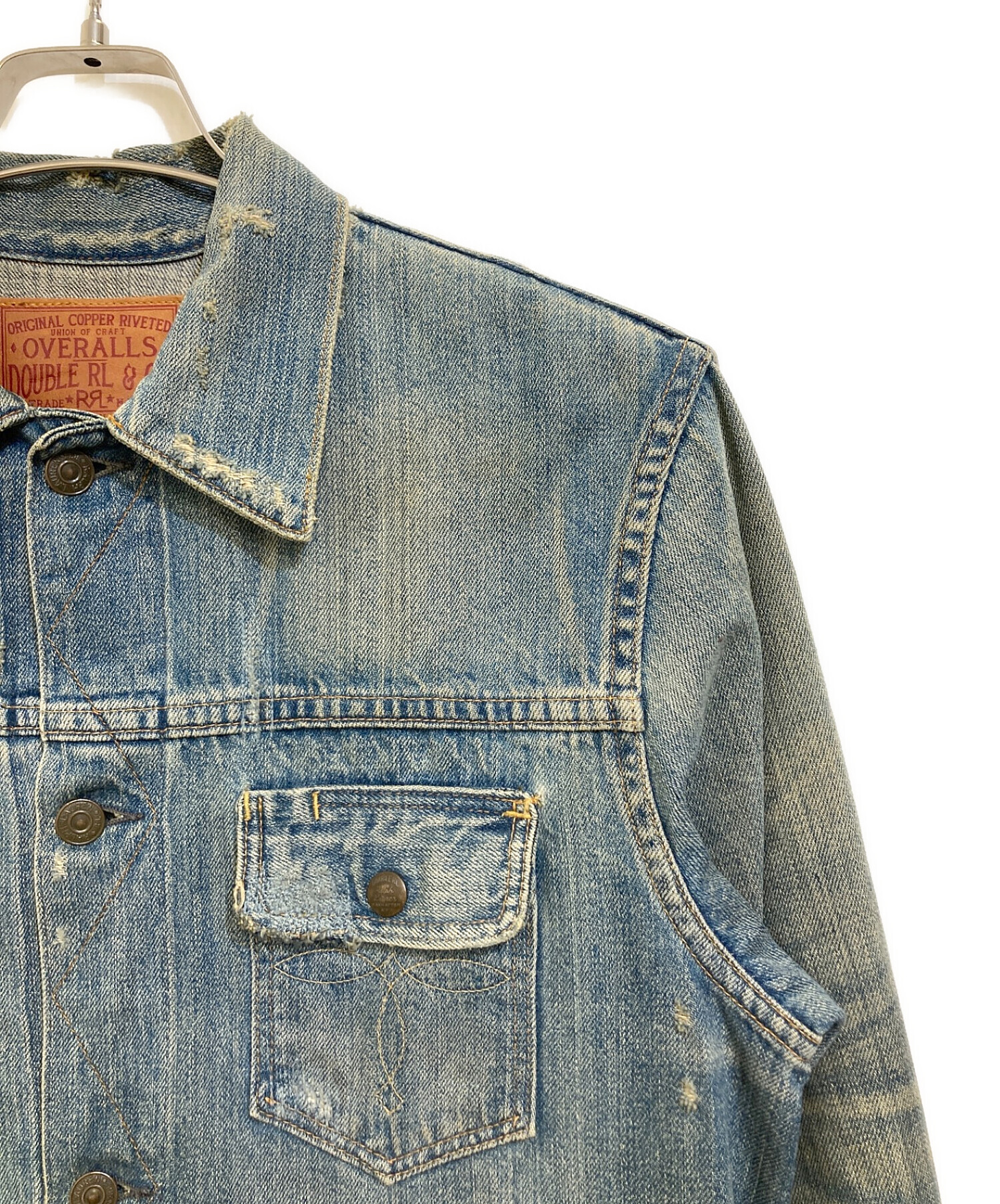 中古・古着通販】RRL (ダブルアールエル) NEW ROPER DENIM JACKET デニムジャケット インディゴ サイズ:S｜ブランド・古着通販  トレファク公式【TREFAC FASHION】スマホサイト