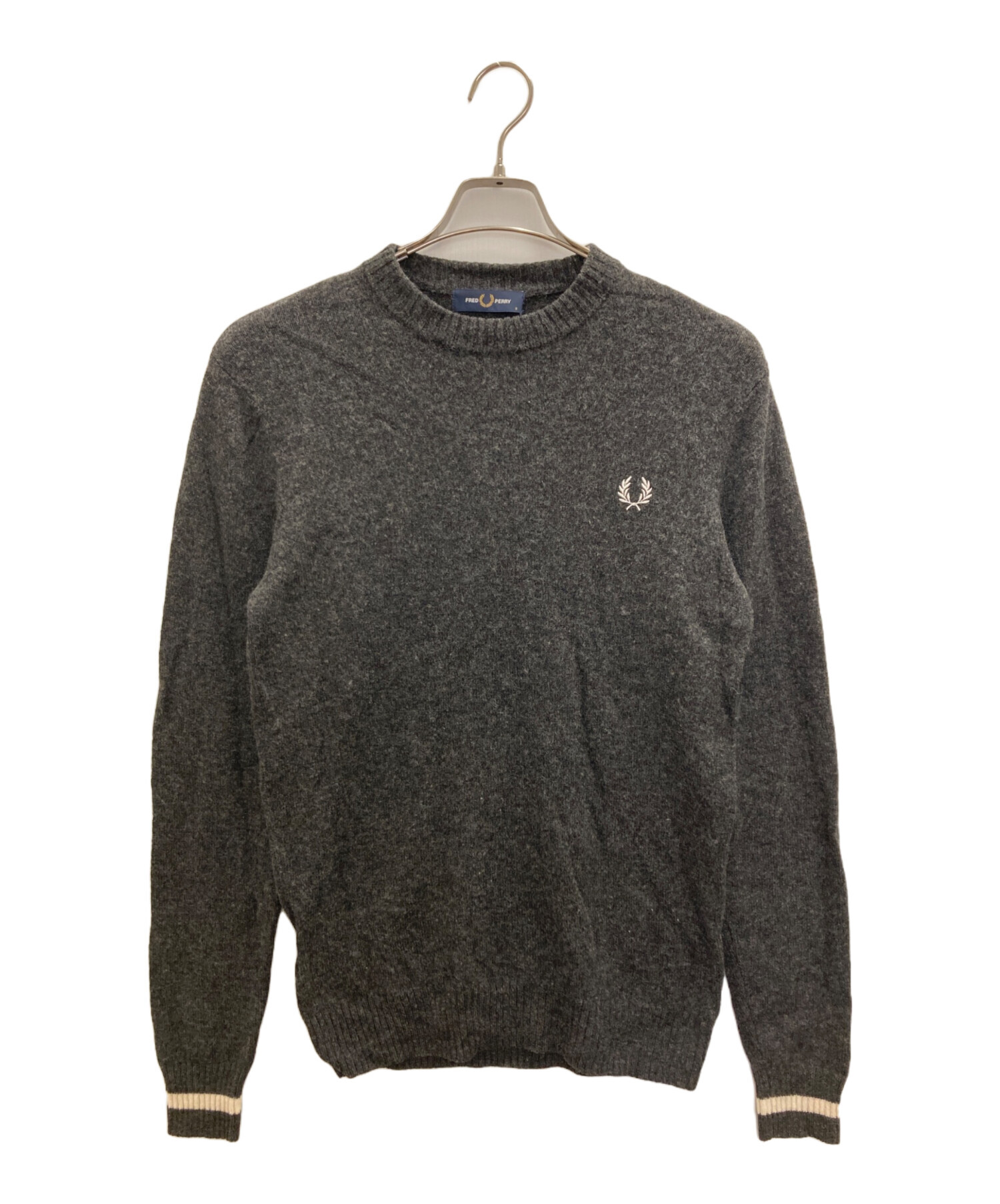 FRED PERRY (フレッドペリー) ニット グレー サイズ:S