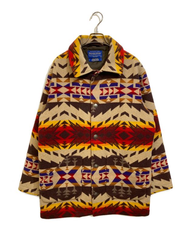 中古・古着通販】PENDLETON (ペンドルトン) チマヨ柄ウールコート レッド×ブラウン サイズ:M｜ブランド・古着通販  トレファク公式【TREFAC FASHION】スマホサイト