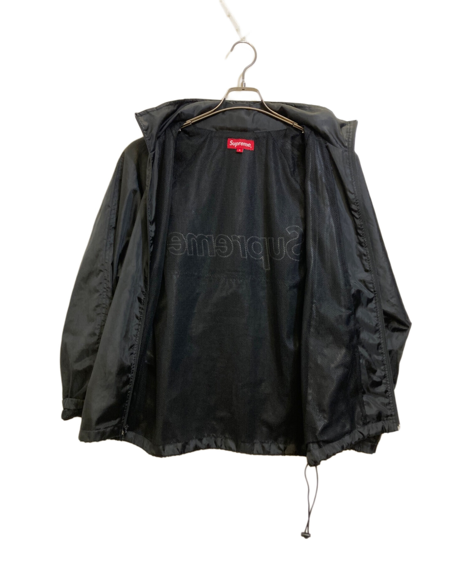 Supreme (シュプリーム) Windbreaker Warm Up Jacket ナイロンジャケット ブラック サイズ:S