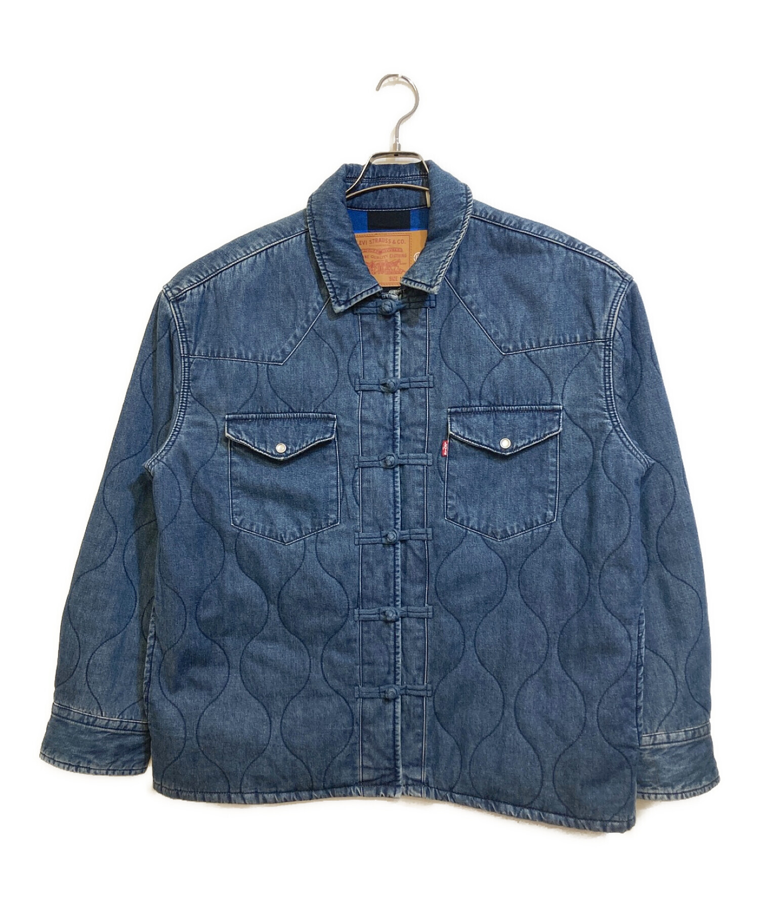 中古・古着通販】LEVI'S (リーバイス) CLOT (クロット) デニムキルティングジャケット インディゴ サイズ:Ⅿ｜ブランド・古着通販  トレファク公式【TREFAC FASHION】スマホサイト