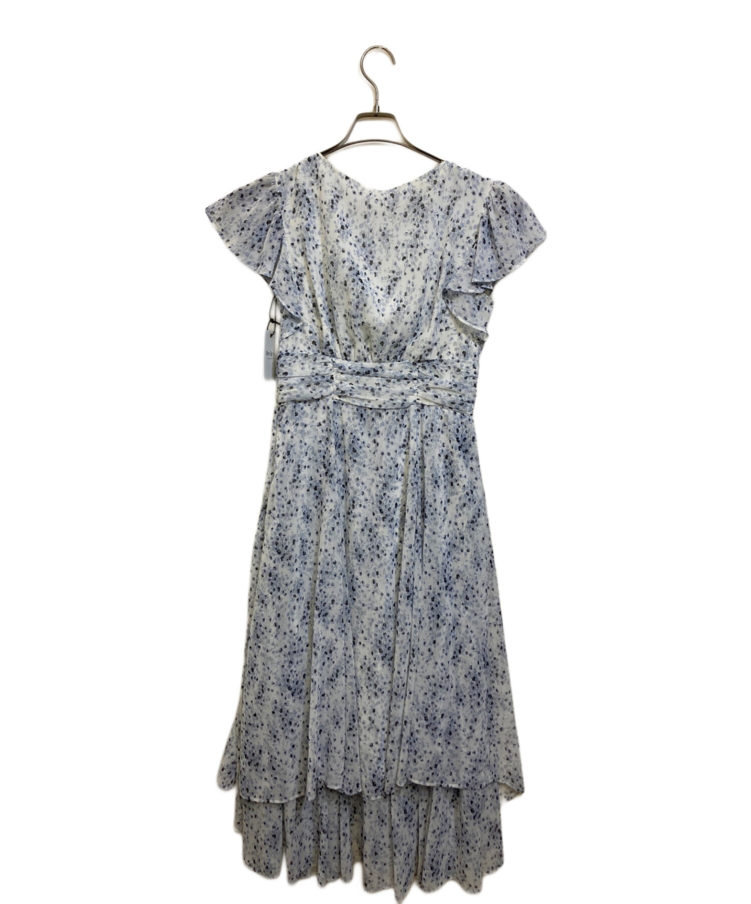 HER LIP TO (ハーリップトゥ) Le Negresco Floral Dress ブルー×グレー サイズ:M