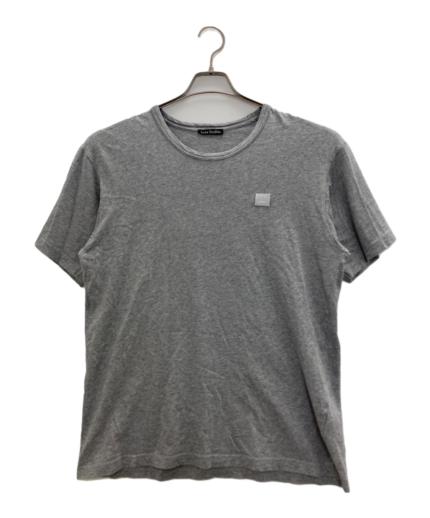 中古・古着通販】ACNE STUDIOS (アクネ ストゥディオス) フェイスロゴパッチＴシャツ グレー サイズ:Ⅼ｜ブランド・古着通販  トレファク公式【TREFAC FASHION】スマホサイト