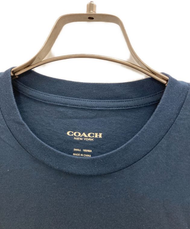 中古・古着通販】COACH (コーチ) フローラル刺繍ロゴTシャツ ネイビー サイズ:S｜ブランド・古着通販 トレファク公式【TREFAC  FASHION】スマホサイト