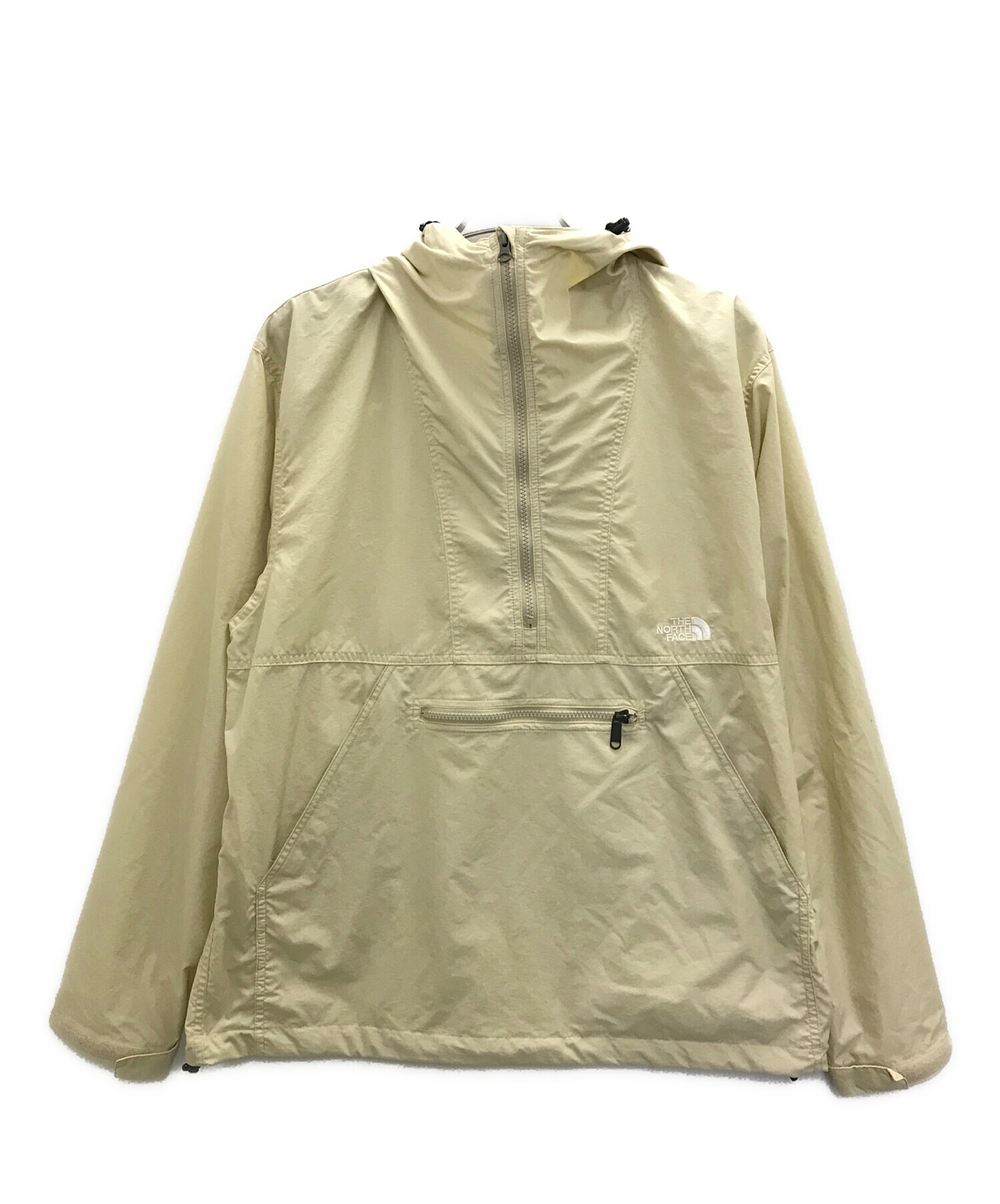 中古・古着通販】THE NORTH FACE (ザ ノース フェイス) コンパクトアノラック アイボリー サイズ:L｜ブランド・古着通販  トレファク公式【TREFAC FASHION】スマホサイト