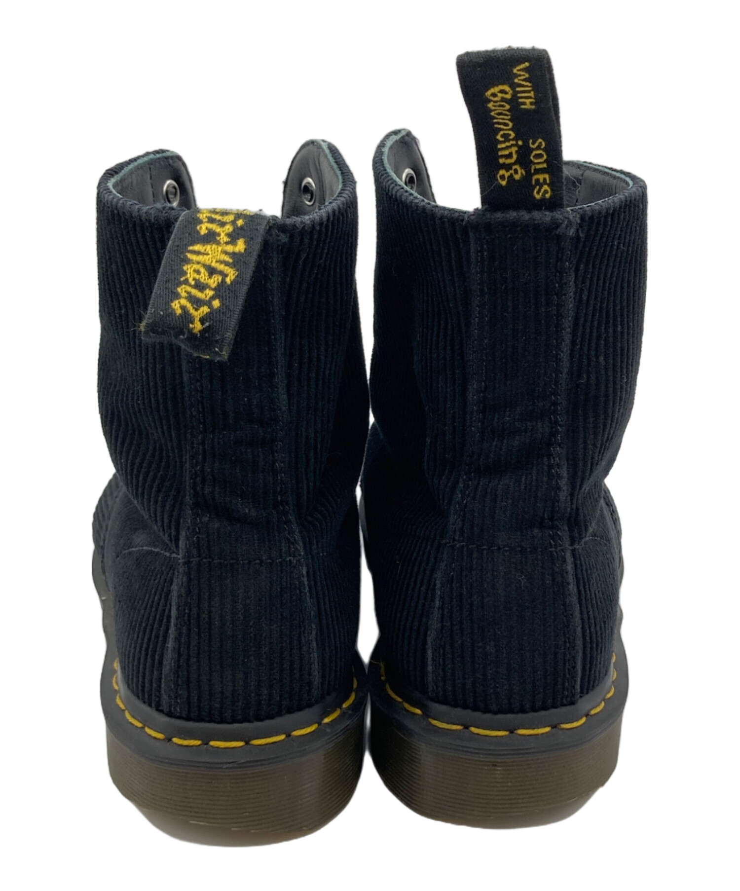 中古・古着通販】Dr.Martens (ドクターマーチン) UNDERCOVER (アンダーカバー) 8ホールコーデュロイブーツ ブラック サイズ:8｜ブランド・古着通販  トレファク公式【TREFAC FASHION】スマホサイト