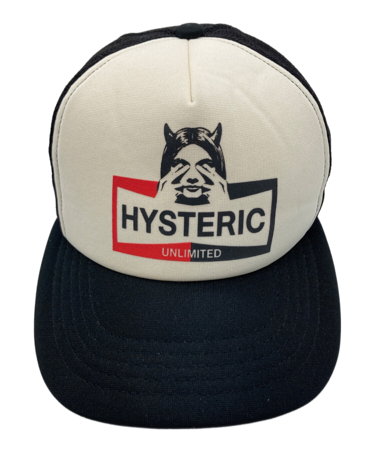 Hysteric Glamour (ヒステリックグラマー) UNLIMITED メッシュキャップ ブラック