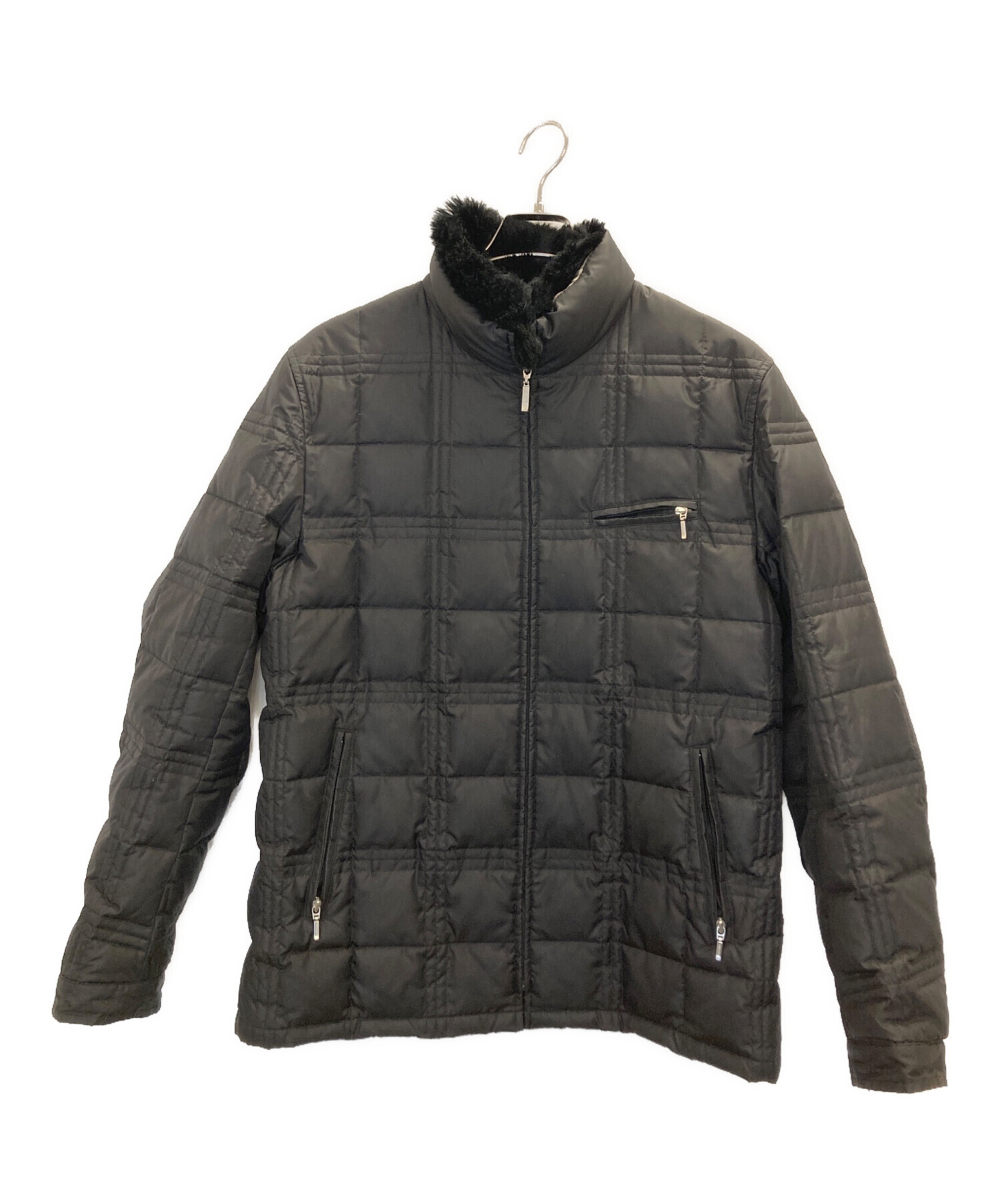 中古・古着通販】BURBERRY BLACK LABEL (バーバリーブラックレーベル) ダウンジャケット ブラック サイズ:Ｌ｜ブランド・古着通販  トレファク公式【TREFAC FASHION】スマホサイト