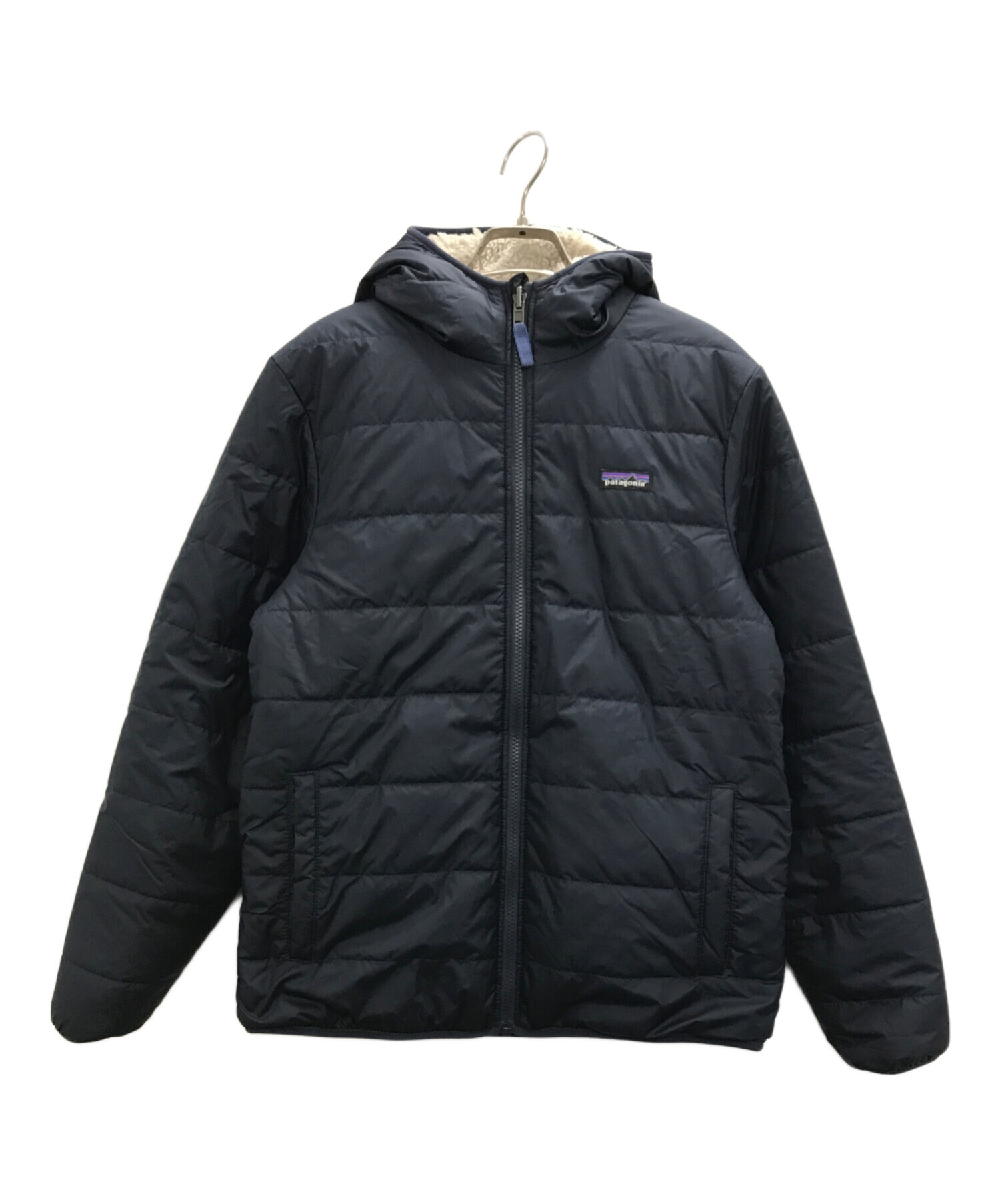 Patagonia (パタゴニア) キッズ リバーシブル レディ フレディ フーディ ネイビー サイズ:Kids XXL