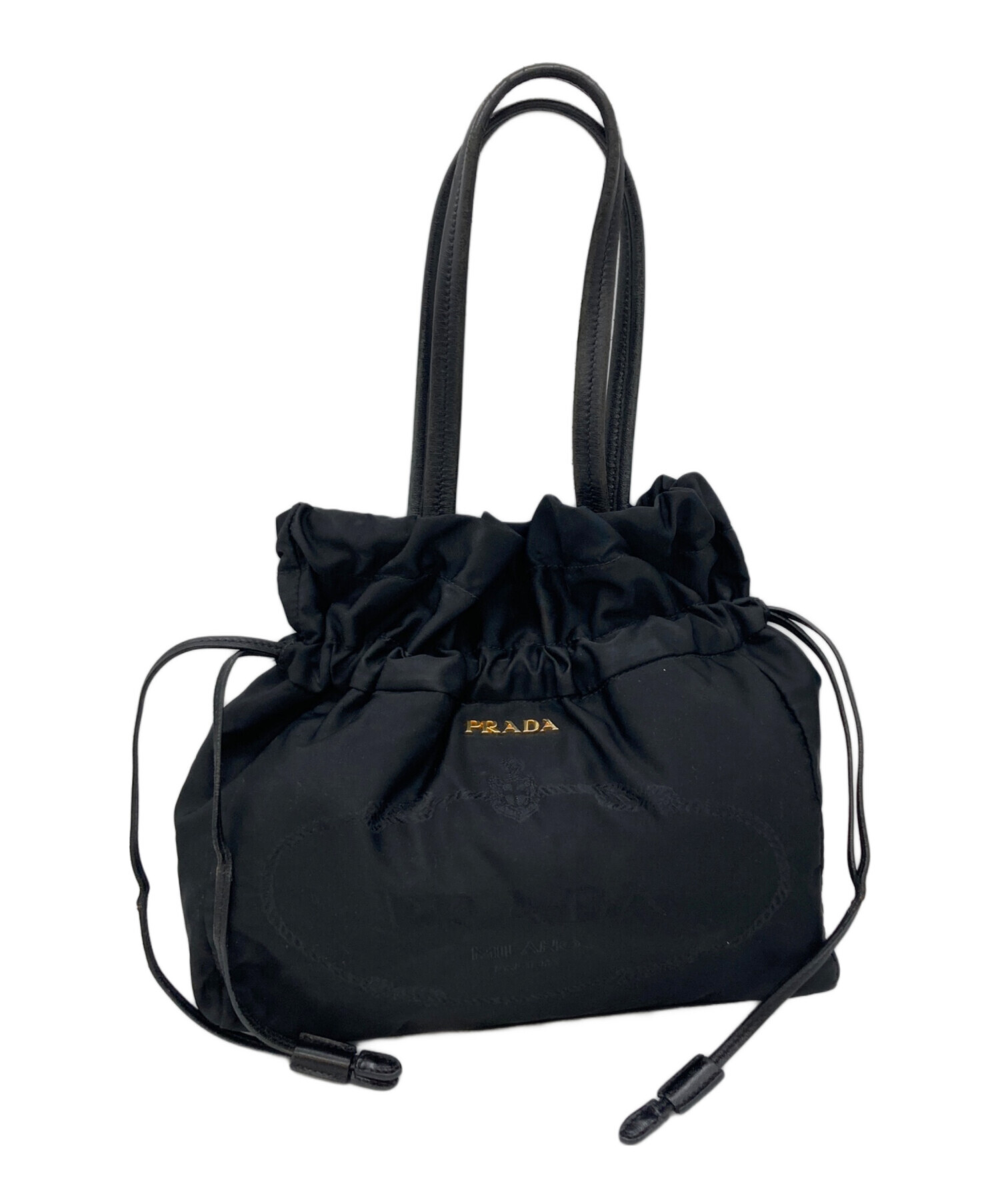 中古・古着通販】PRADA (プラダ) ギャザーナイロンバッグ ブラック｜ブランド・古着通販 トレファク公式【TREFAC FASHION】スマホサイト