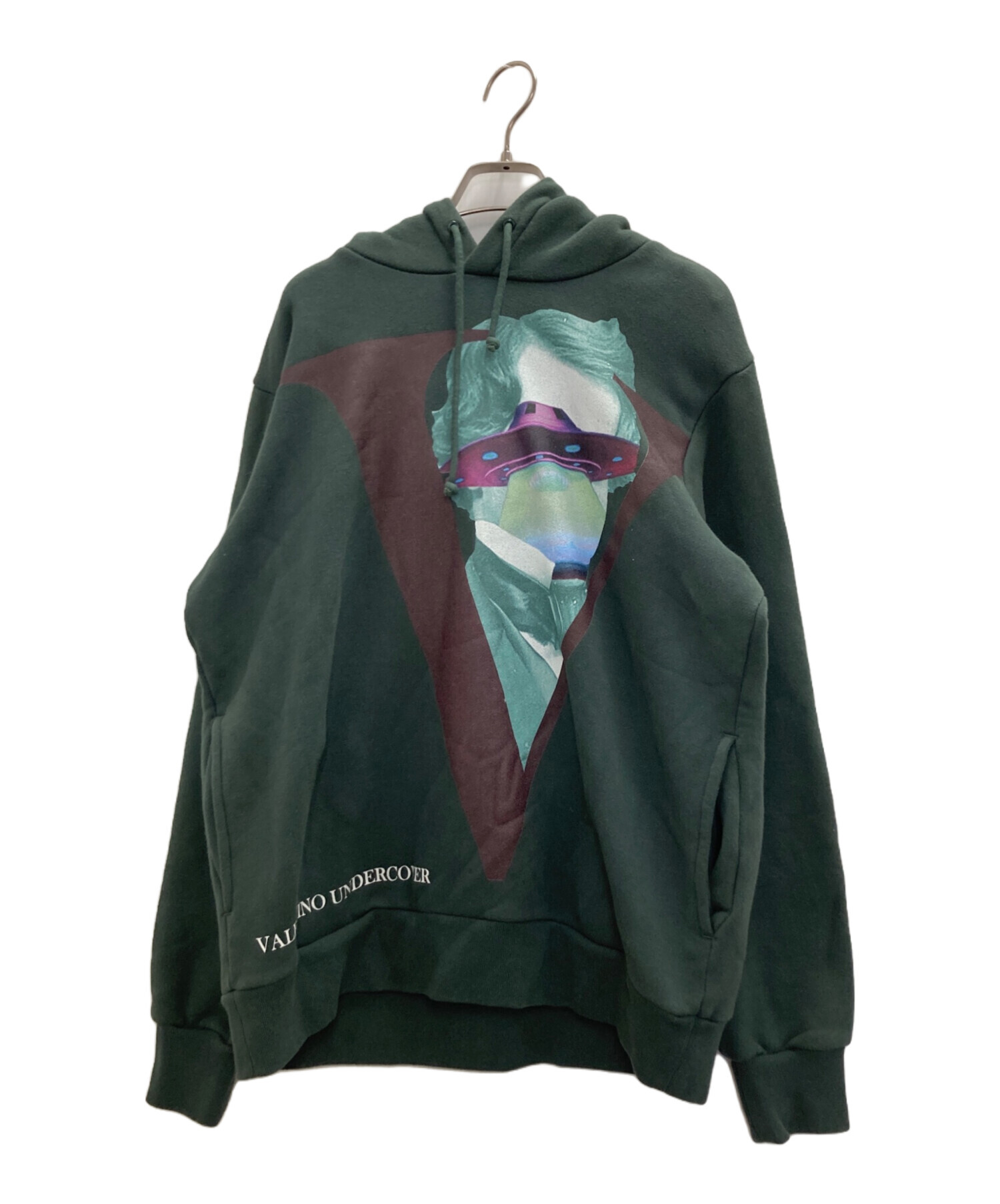 中古・古着通販】UNDERCOVER (アンダーカバー) VALENTINO (ヴァレンティノ) UFO V FACE PRINT HOODIE  グリーン サイズ:2｜ブランド・古着通販 トレファク公式【TREFAC FASHION】スマホサイト