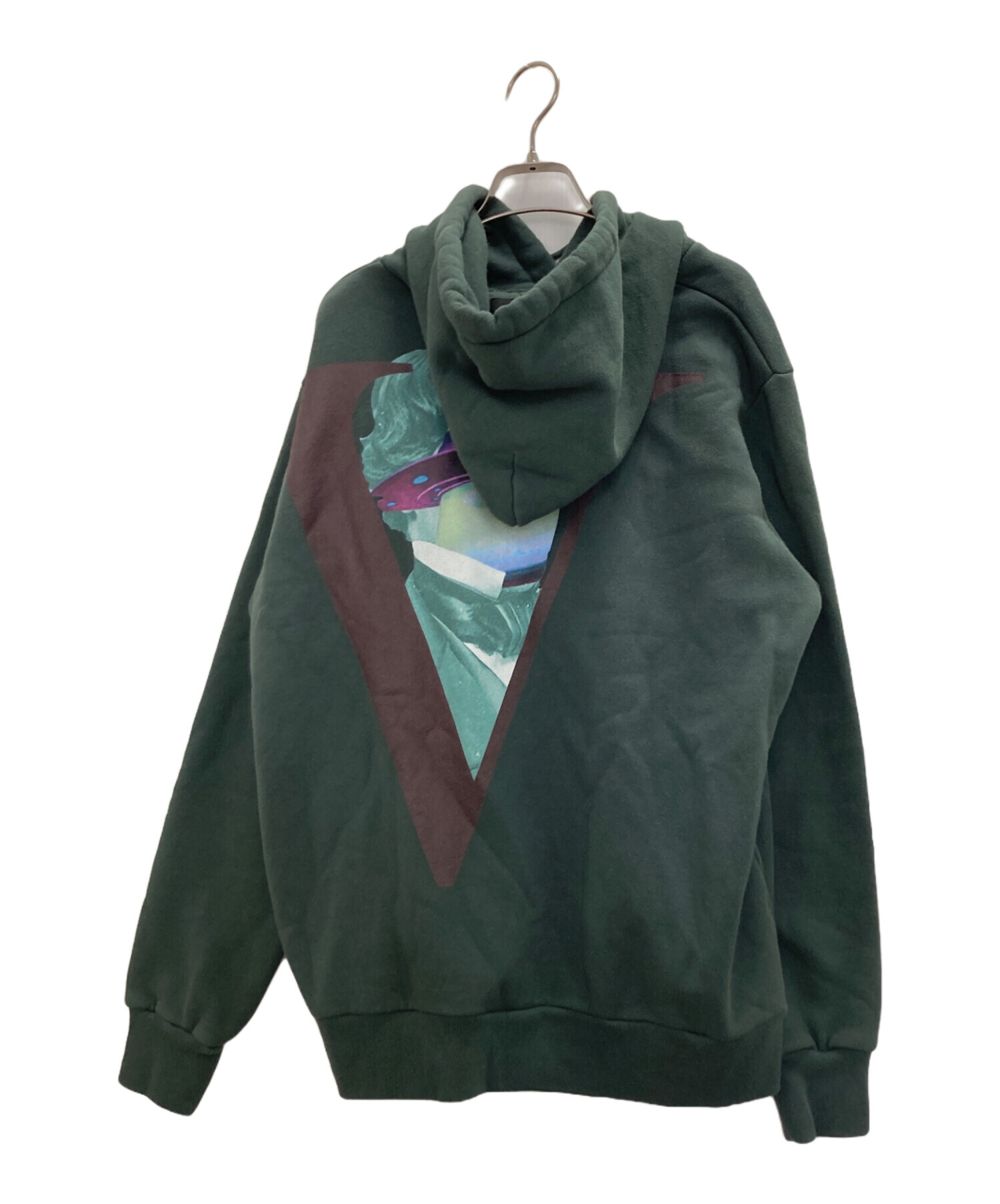 中古・古着通販】UNDERCOVER (アンダーカバー) VALENTINO (ヴァレンティノ) UFO V FACE PRINT HOODIE  グリーン サイズ:2｜ブランド・古着通販 トレファク公式【TREFAC FASHION】スマホサイト