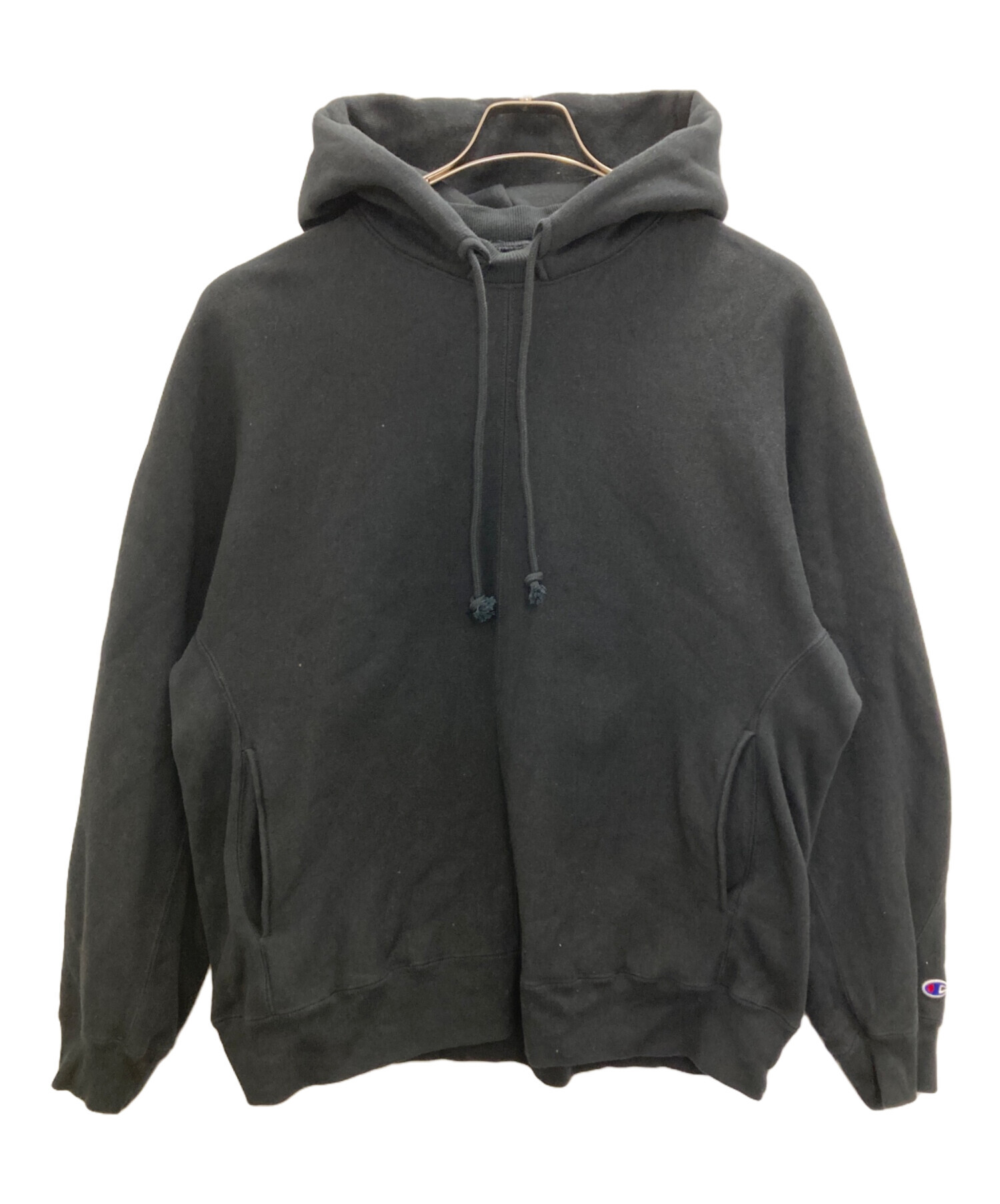 中古・古着通販】Champion REVERSE WEAVE (チャンピオン リバース ウィーブ) N.HOOLYWOOD (エヌ ハリウッド)  リバースウィーブパーカー ブラック サイズ:L｜ブランド・古着通販 トレファク公式【TREFAC FASHION】スマホサイト