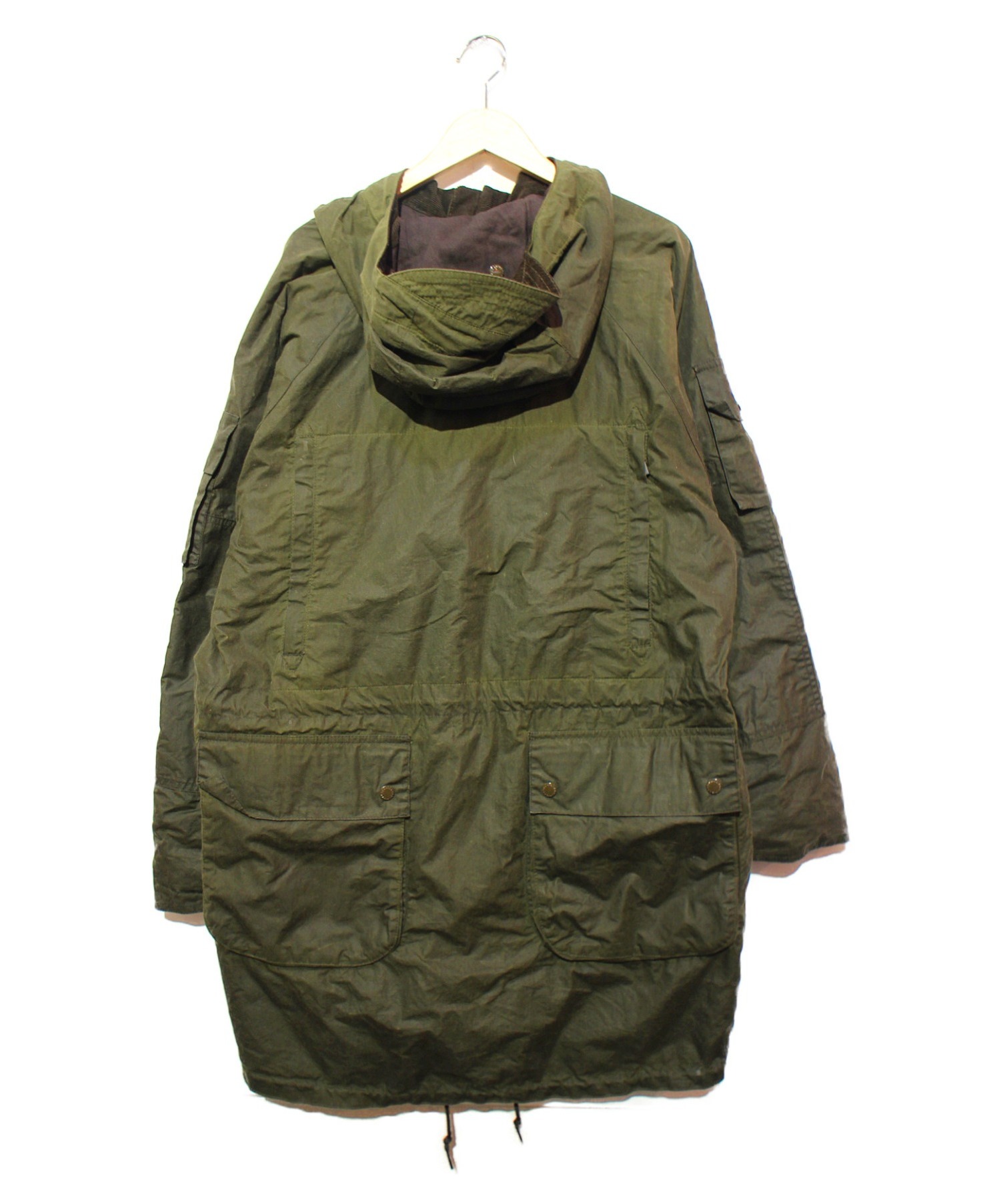 BARBOUR X ENGINEERED GARMENTS (バブアー×エンジニアド ガーメンツ) オイルドジップパーカー カーキ サイズ:M ZIP  PARKA MWX1439OL51 OLIVE